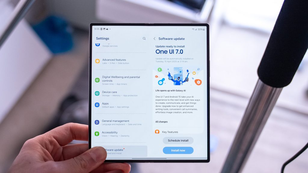 Uma interface do usuário 7 atinge os comprimidos Galaxy Tab S10 nos EUA antes do previsto