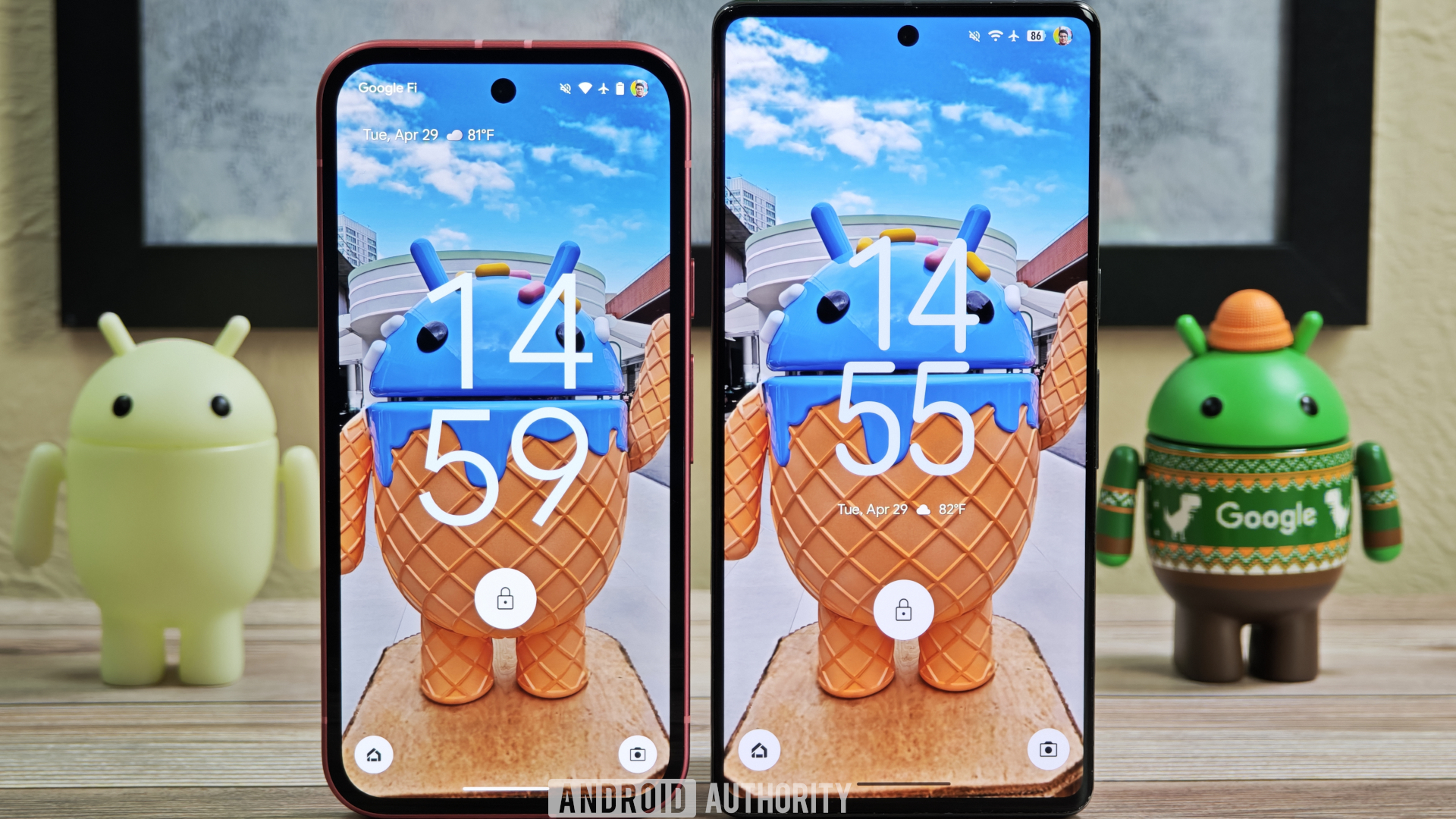 Layout de tela antiga vs nova bloqueio no Android