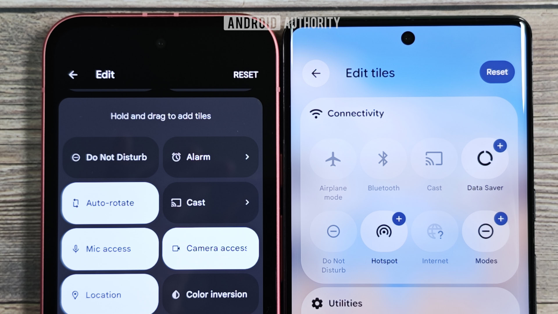 Categorias de configurações rápidas antigas vs no Android Configurações rápidas Os atalhos Android ocultos