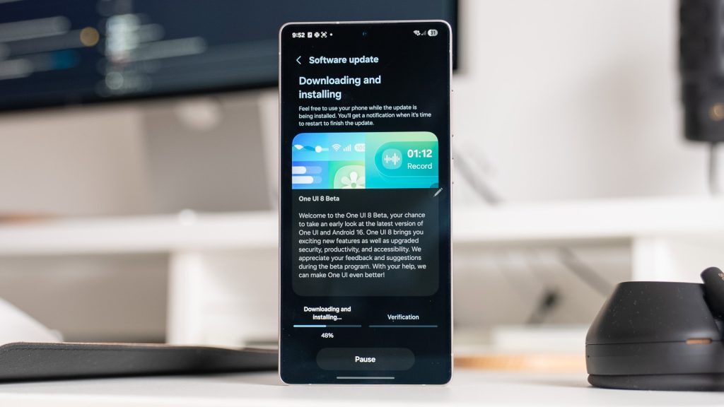 Uma interface do usuário 8 expande o suporte preditivo de gesto nas costas para estocar aplicativos Samsung