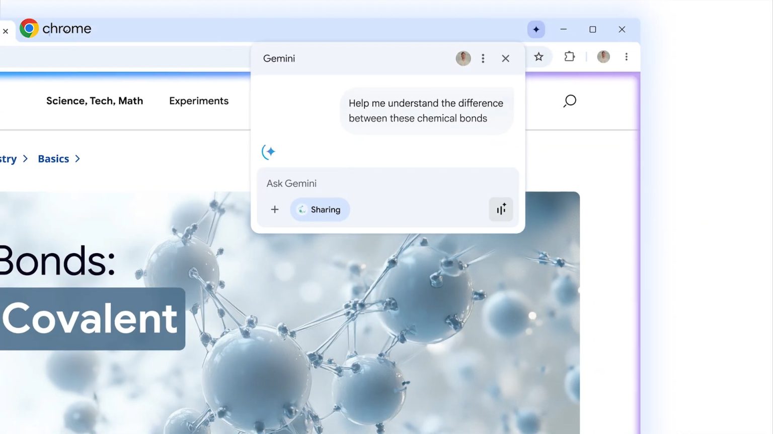 Gêmeos agora está integrada ao Chrome para PCs e tem uma vantagem sobre a perplexidade