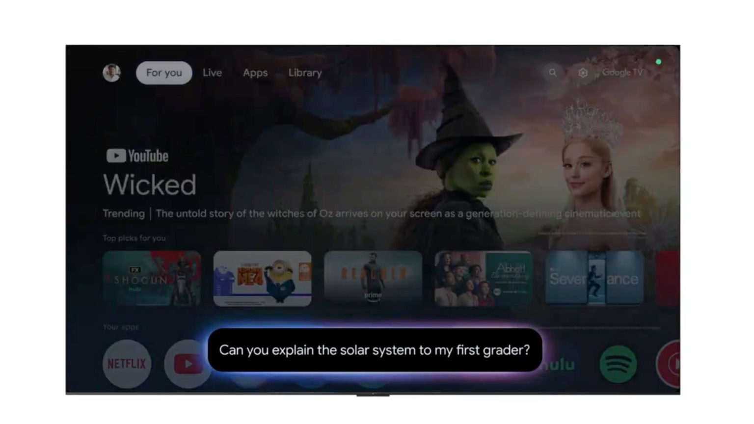 O Google TV está recebendo Gemini este ano, mas o streamer tem que esperar
