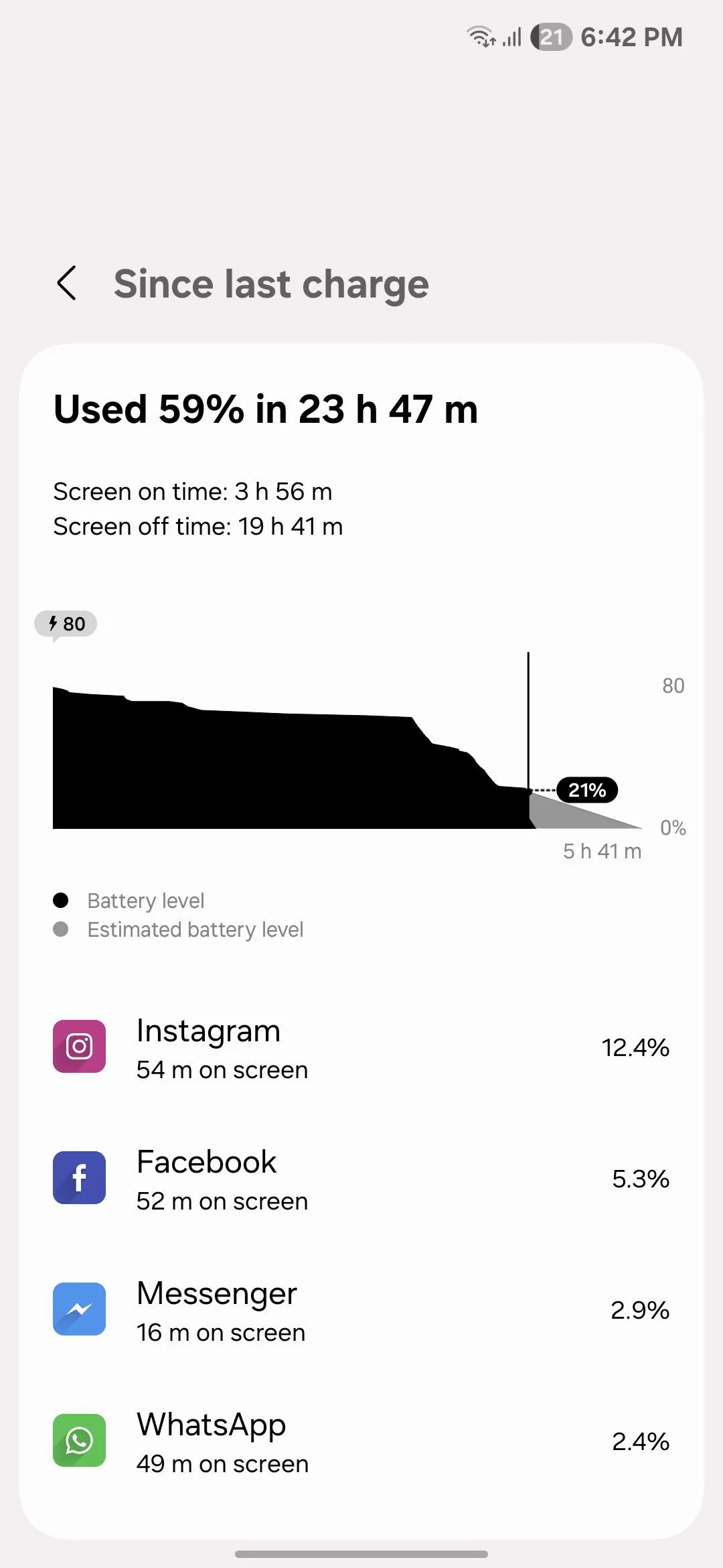 Problema de drenagem da bateria do Instagram