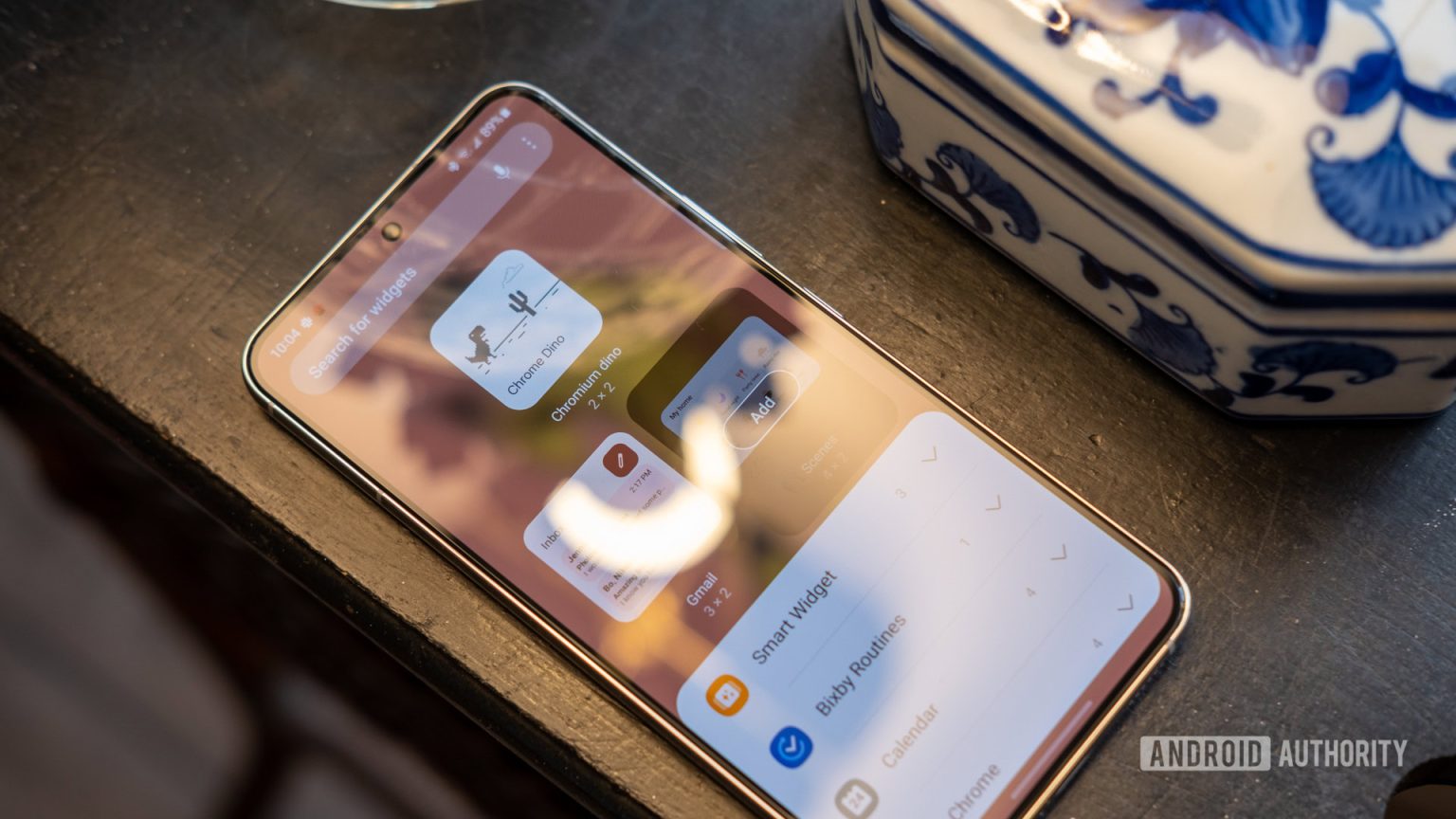 Uma interface do usuário 8 é grande com a personalização de widgets superdimensionados