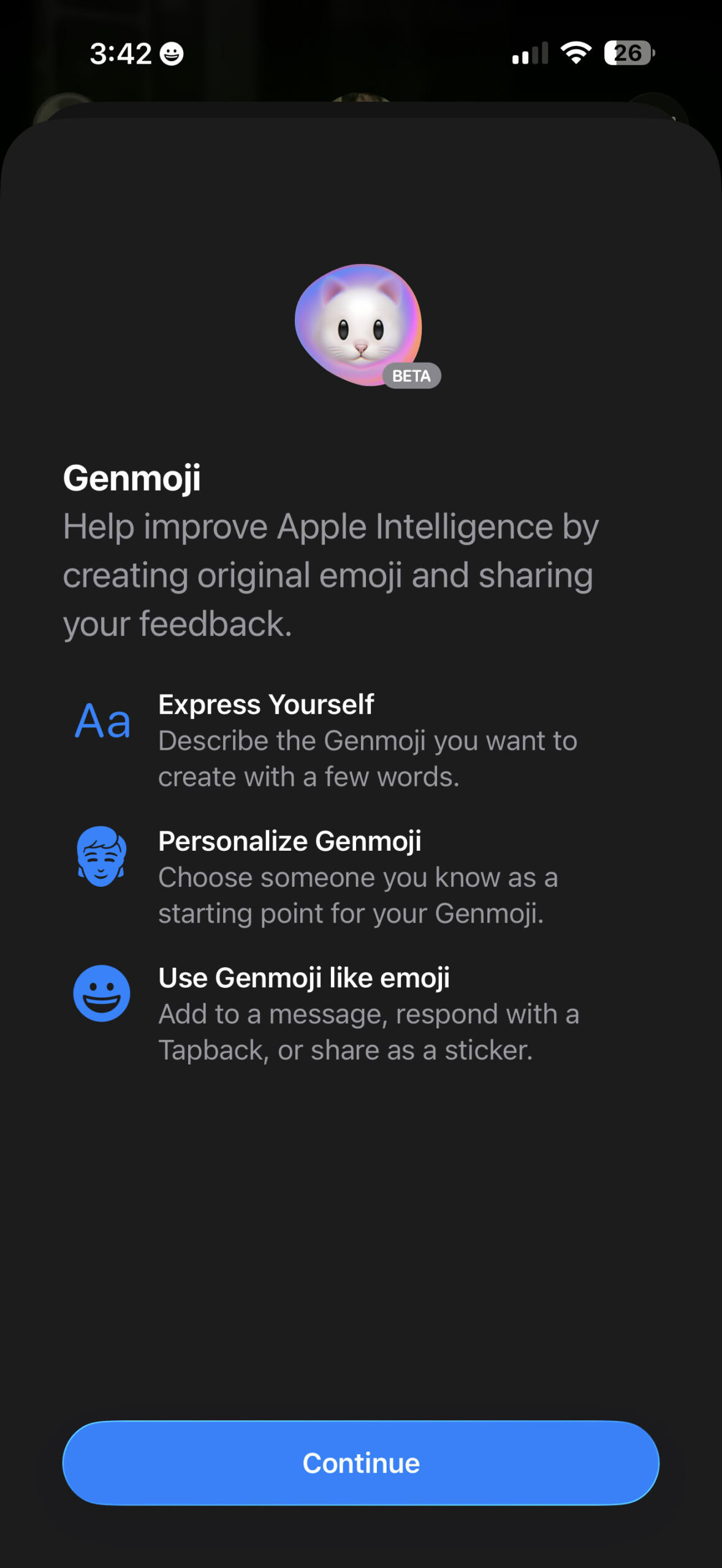 IOS 26 gênero