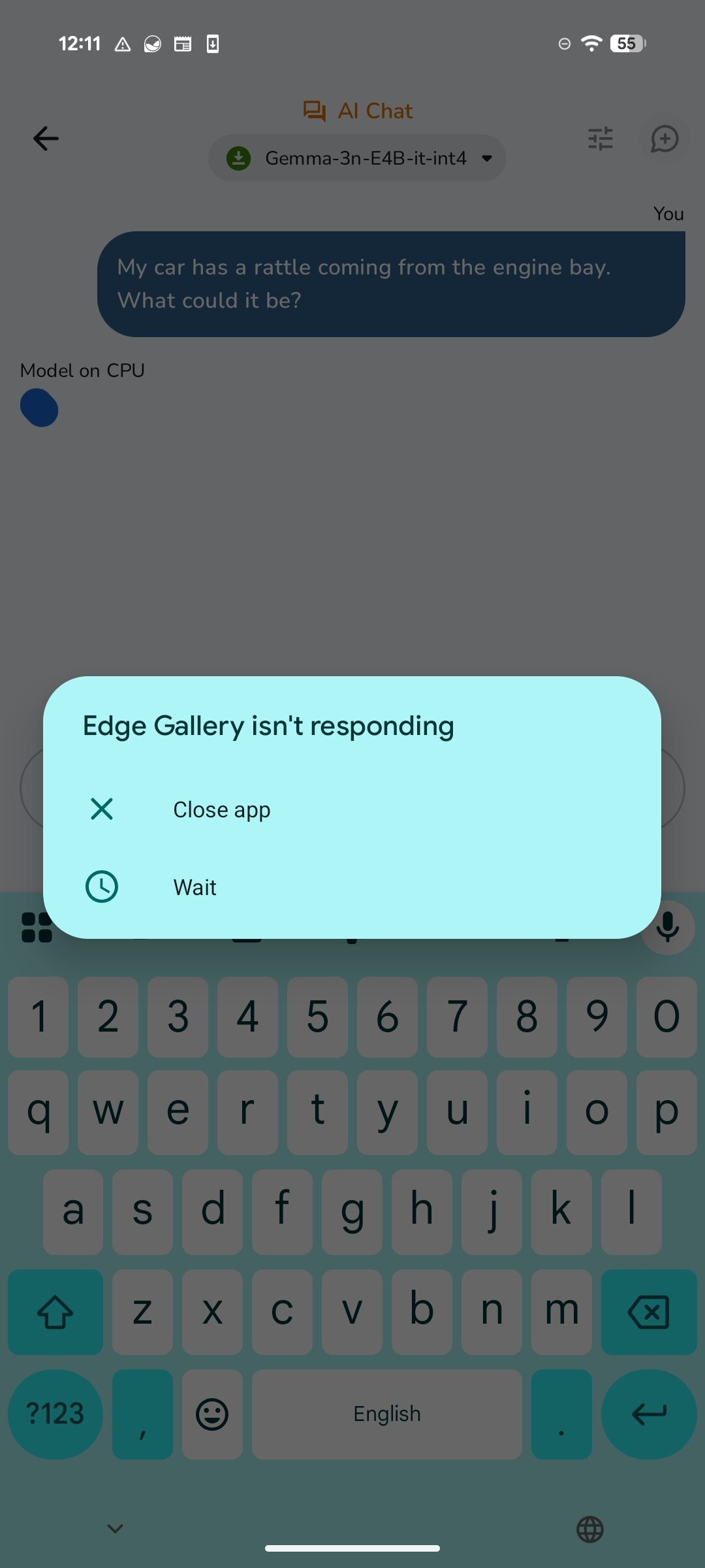 Google Ai Edge Gallery usa a captura de tela 7