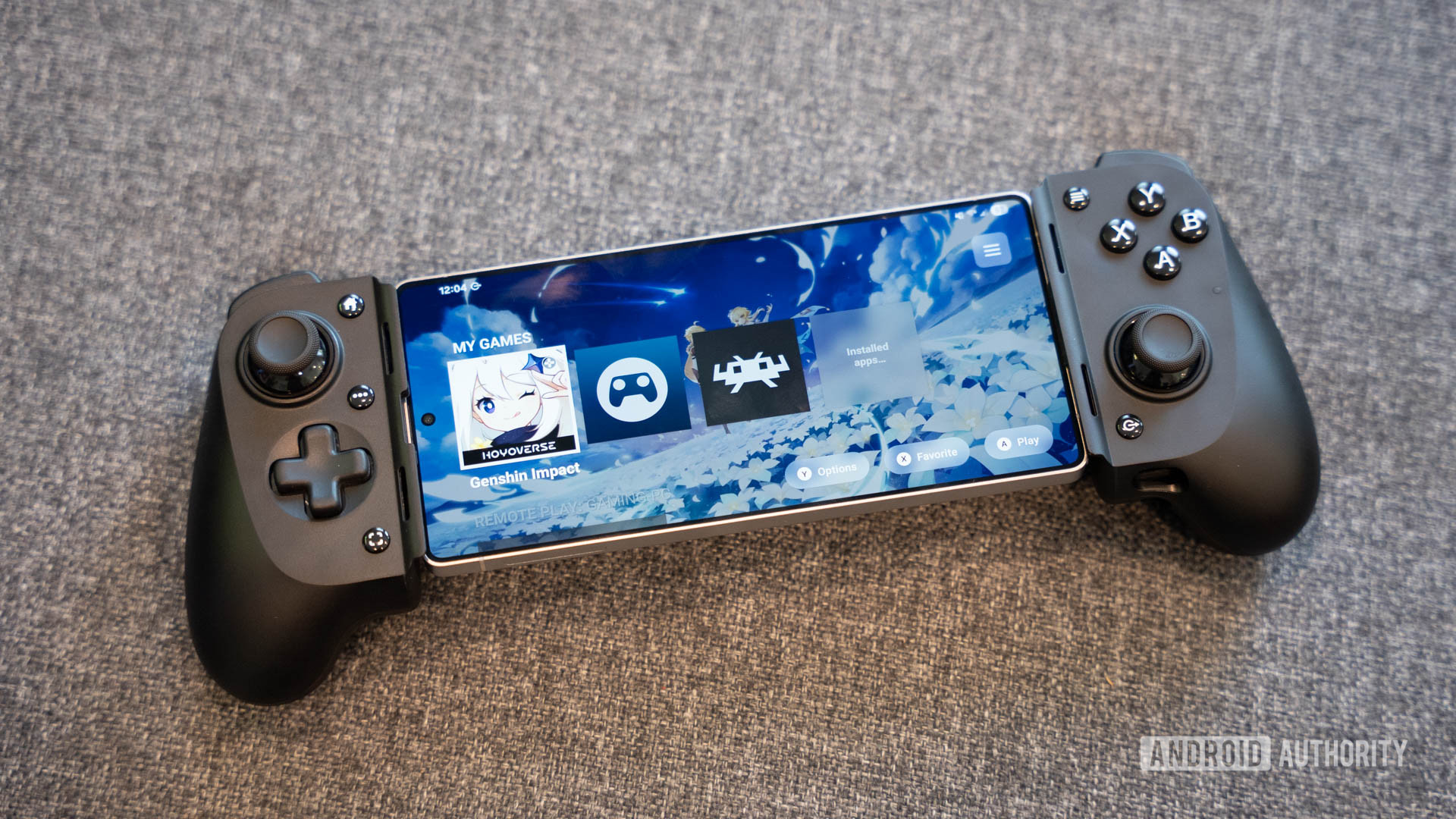 Razer Kishi V3 conectado ao smartphone com o aplicativo Razer Nexus