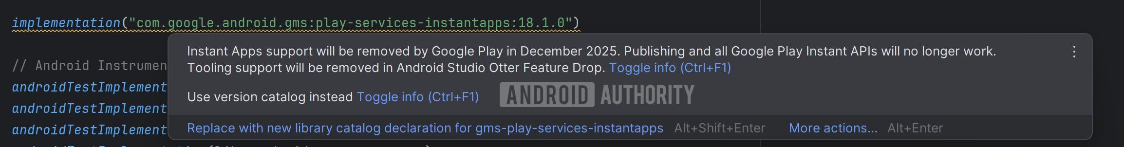 Google Killing Instant Apps no Android