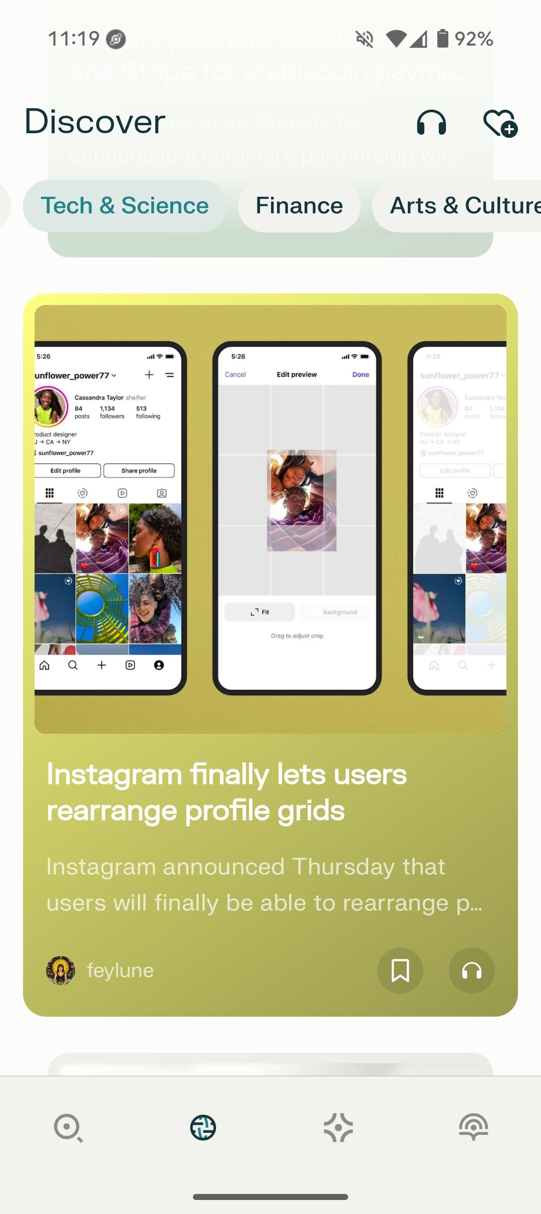 perplexidade Discover Feed Screenshot 2