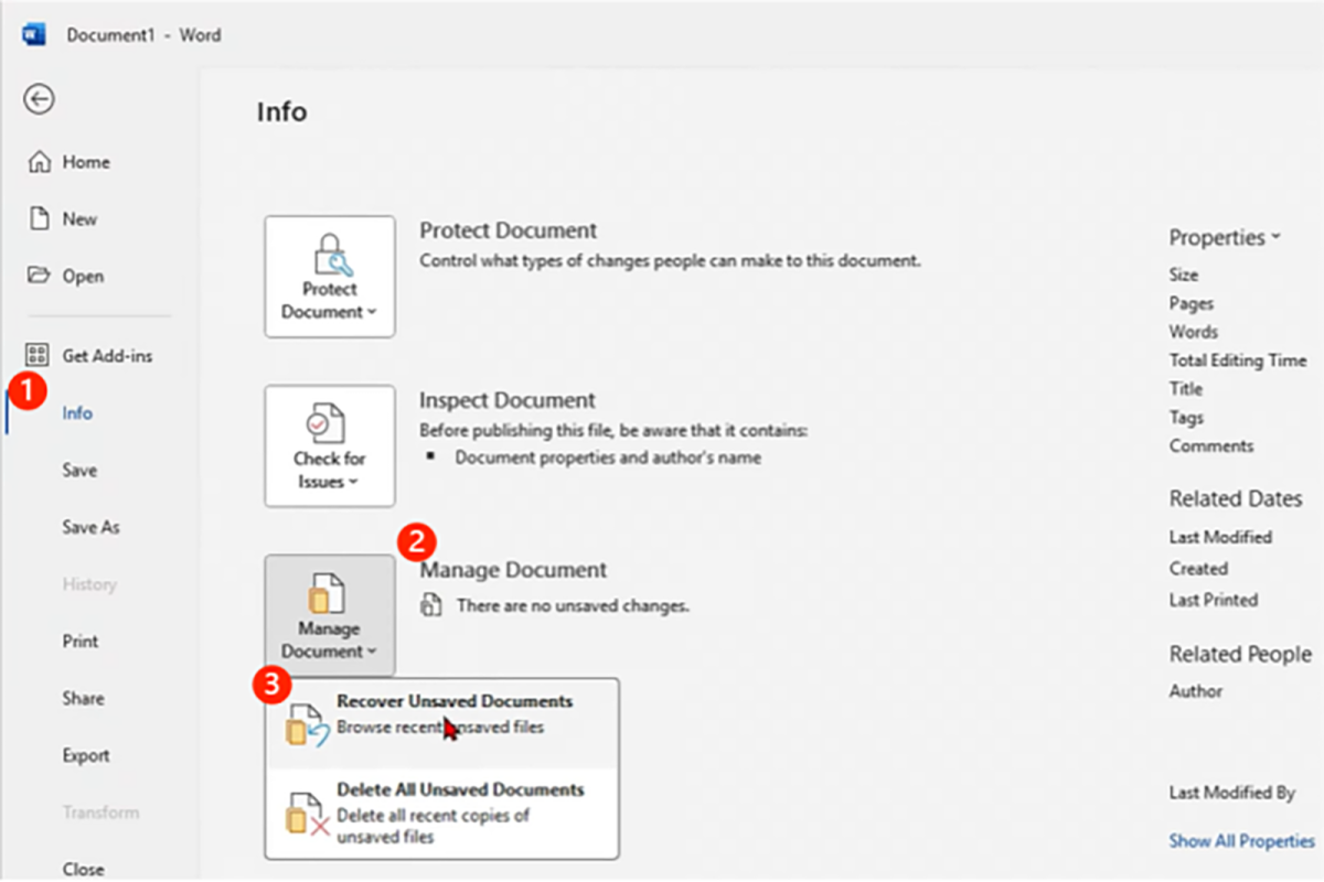 Recupere o documento do Word não salvo por recursos incorporados