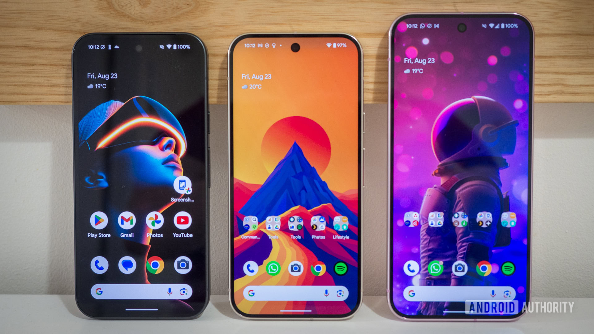 Google Pixel 9 Series Front a lado Google Pixel-9 Seriesf Front a lado
