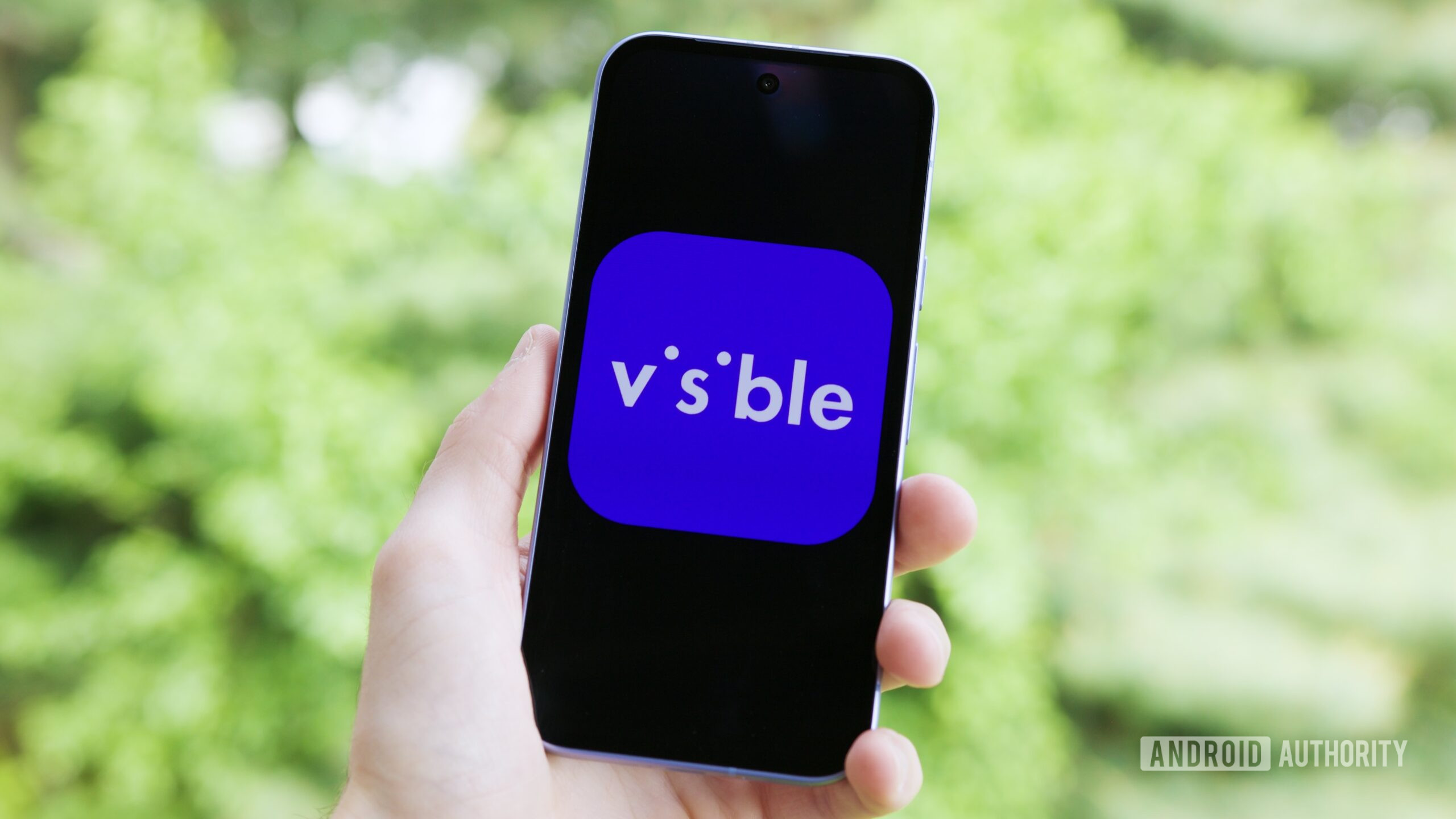 O logotipo visível em um telefone Android.