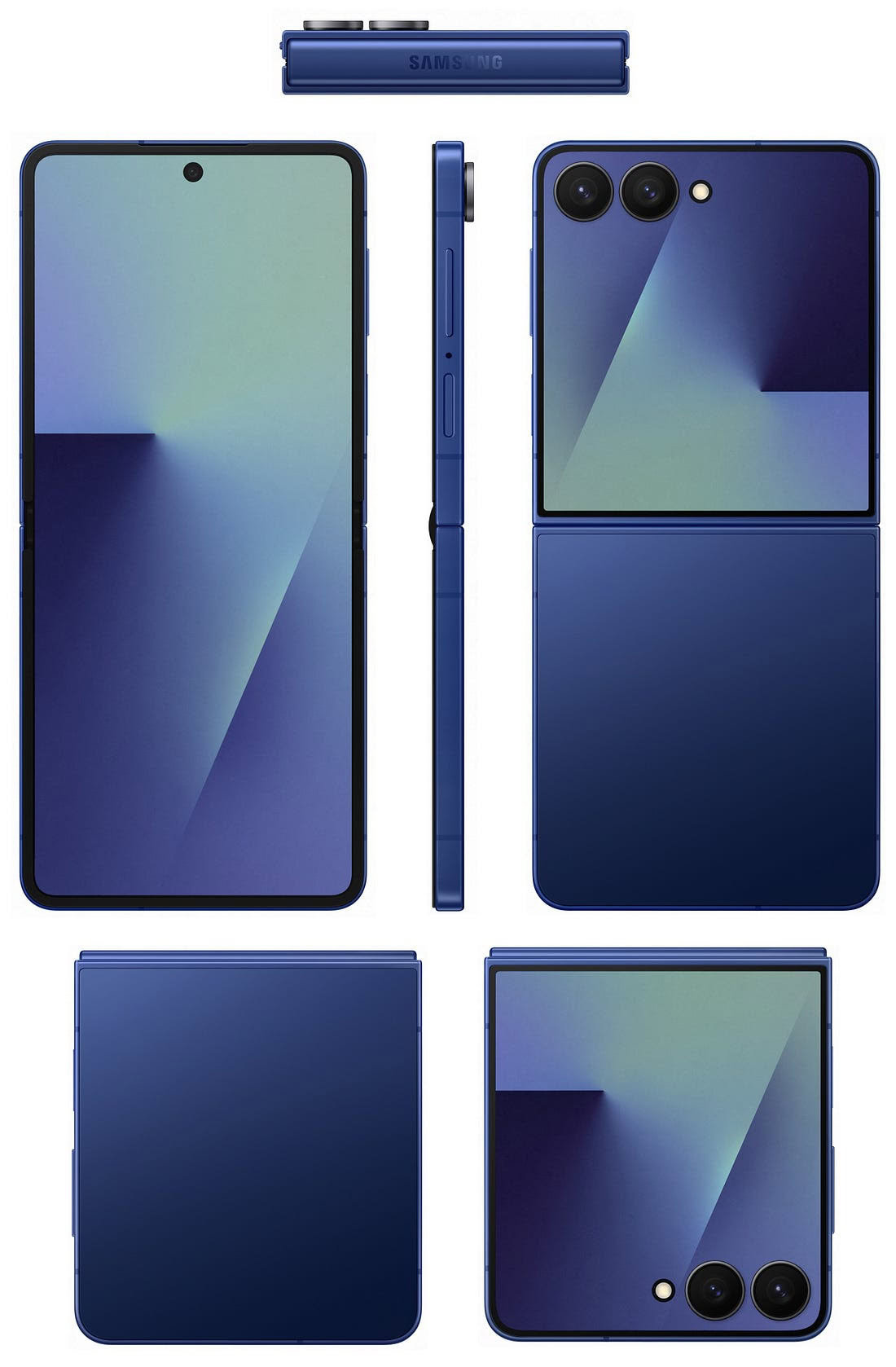 Samsung Galaxy Z Flip 7 Blue Shadow