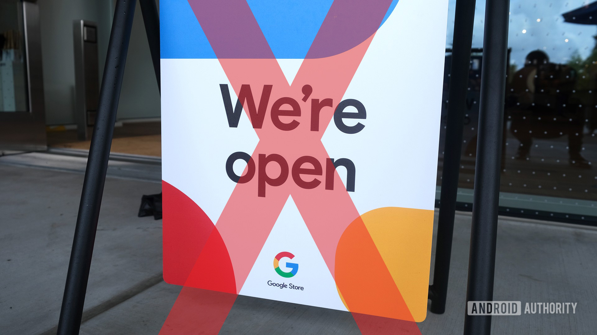 Google Store Mountain View Sandwich Sign x Google Store Mountain View Sandwich Sign x