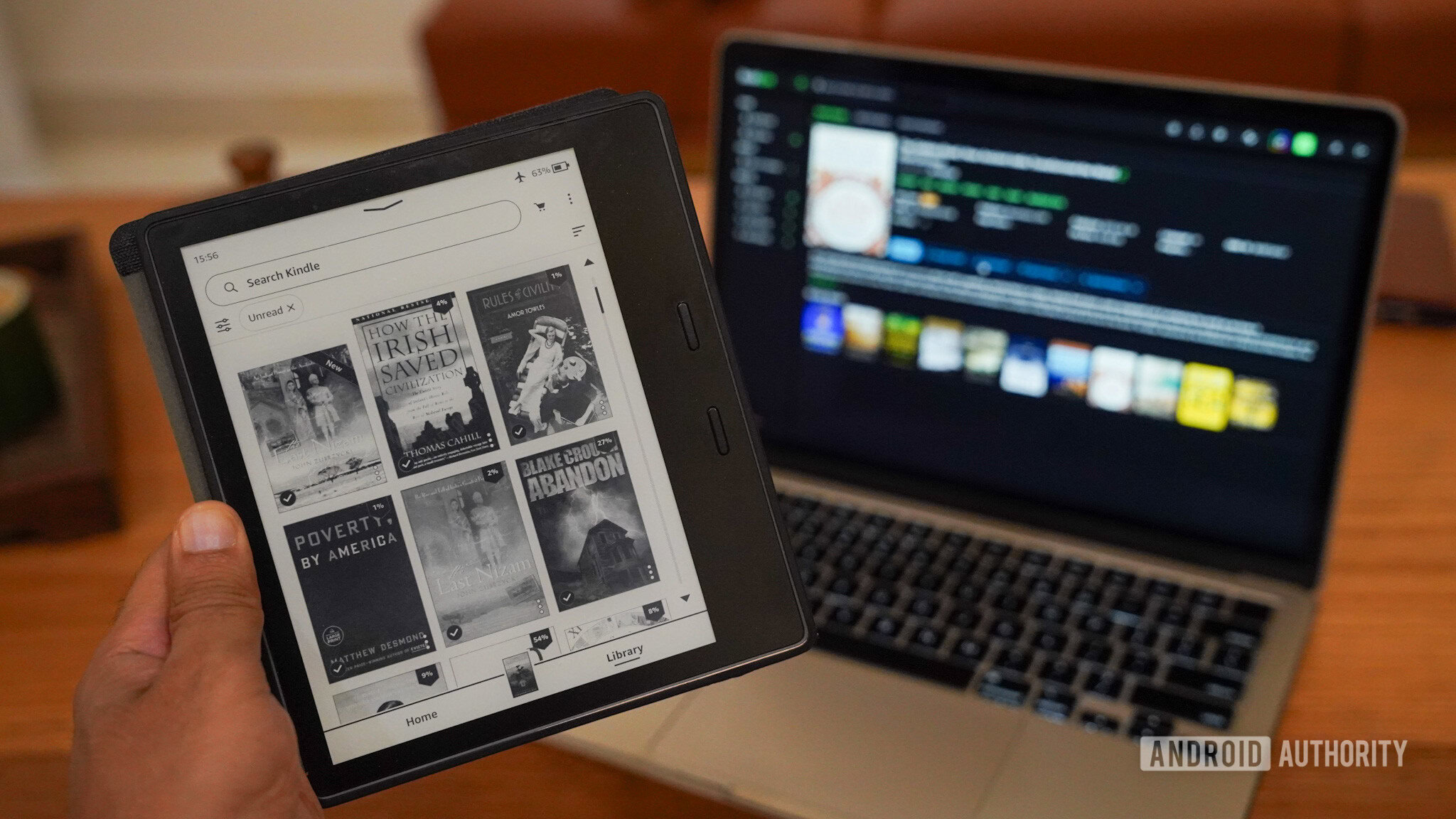 Livro com Kindle