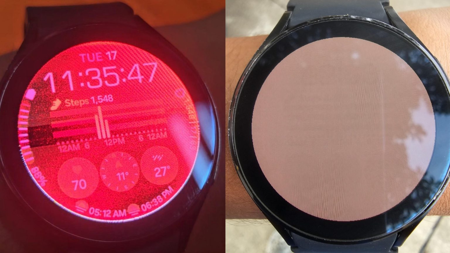 O Galaxy Watch 4 Red Screen of Death está em um tumulto