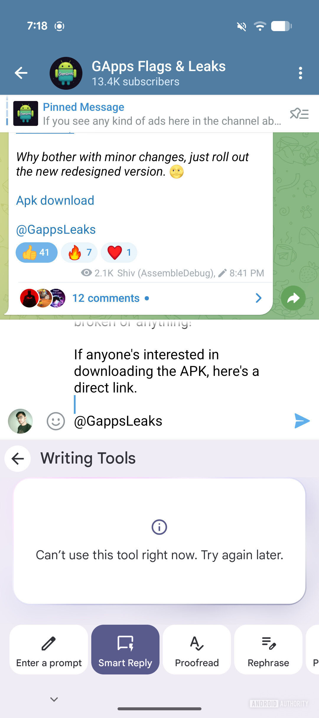 GBOBO SMART RESPOSTA OPÇÃO DE RECEBENDOURAS DE SOPSBLEDEBUG