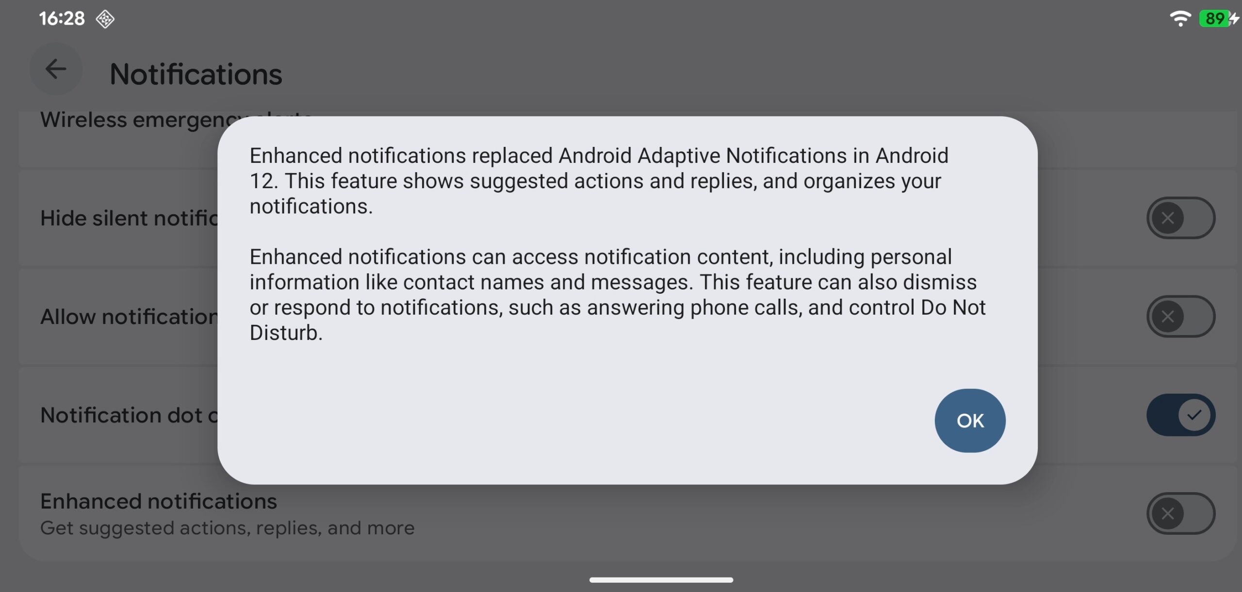Notificações aprimoradas Configuração no Android Notificações aprimoradas Configuração no Android