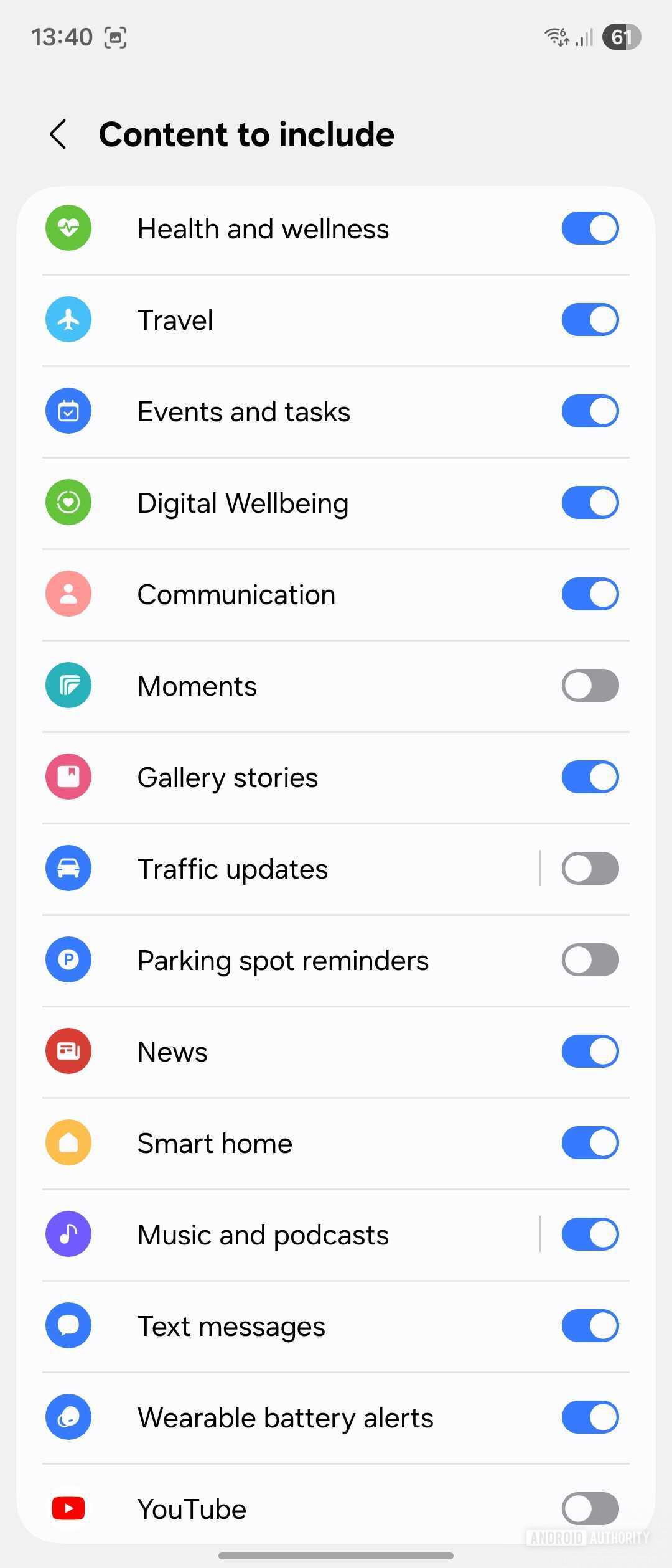 Samsung agora breves categorias de informações Samsung agora breves categorias de informações
