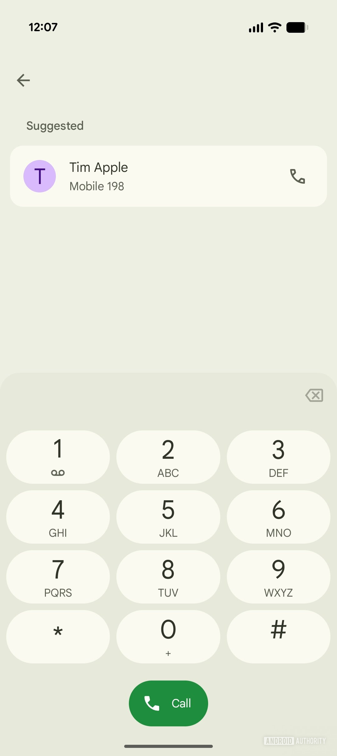 Google Phone App UI atual 2