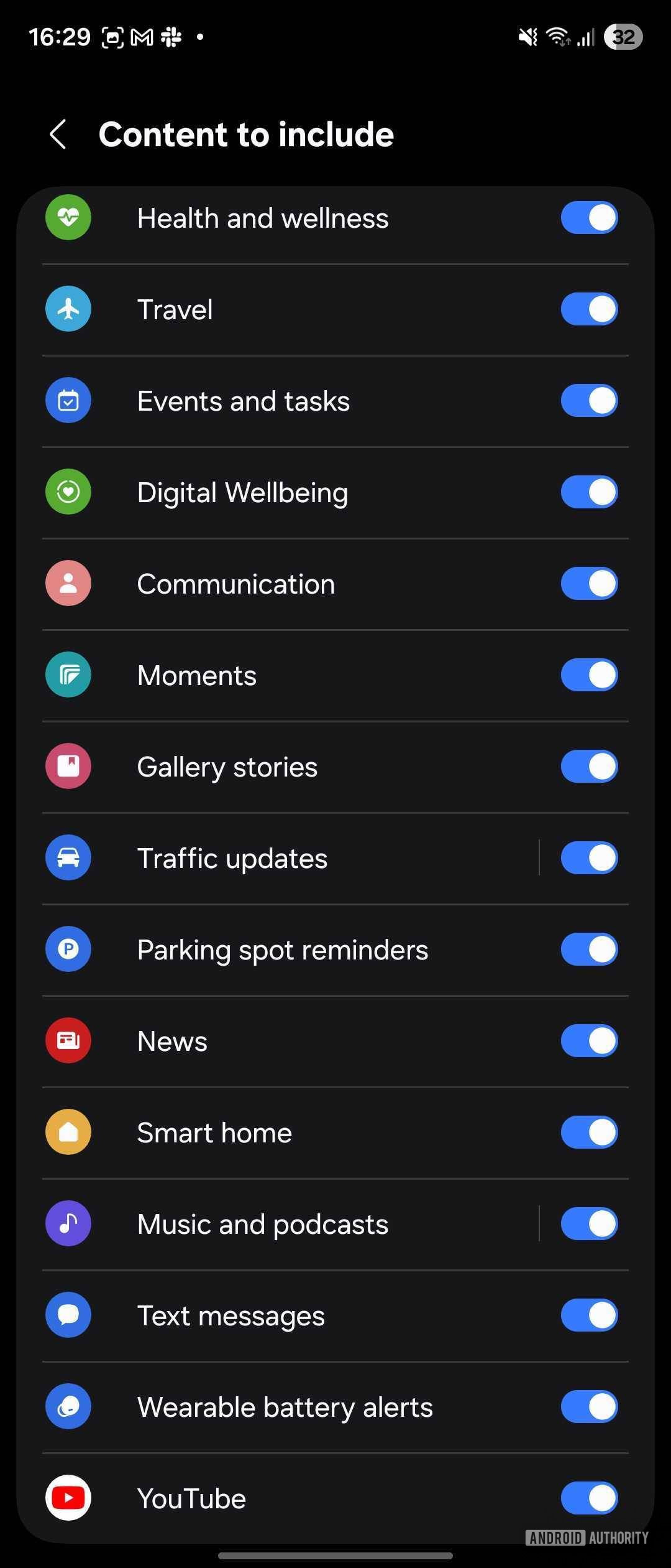 Samsung agora breve conteúdo para incluir o menu em uma interface do usuário 8
