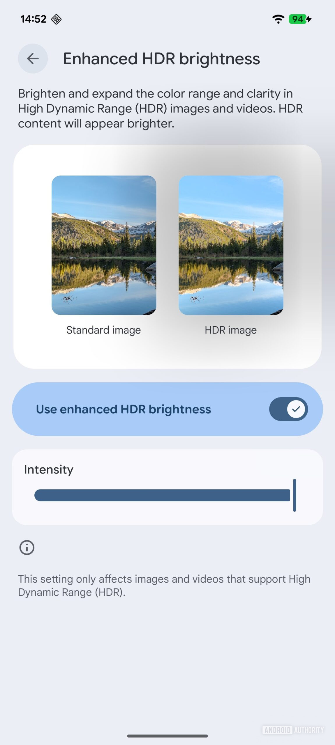 Canary HDR Controls 2