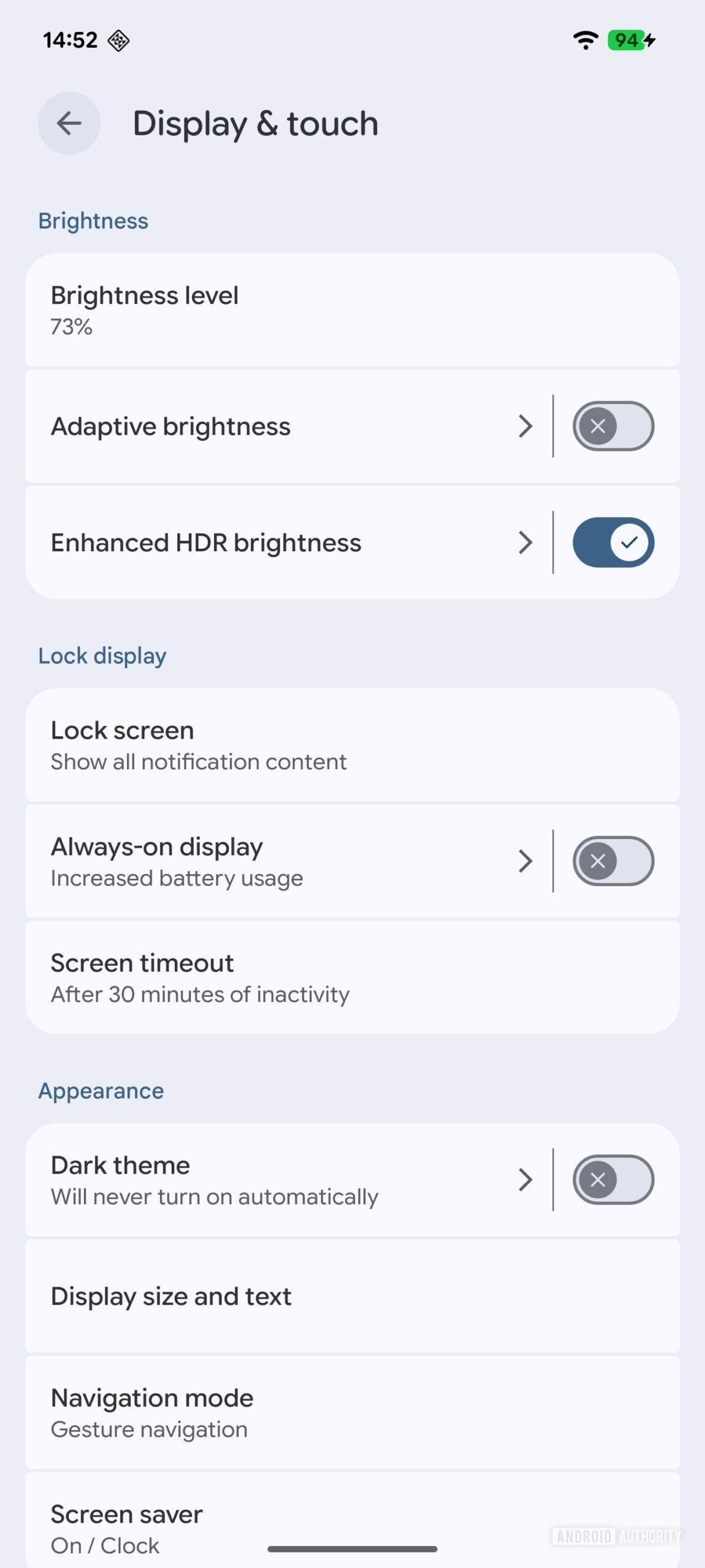 Controles de HDR Canary 1