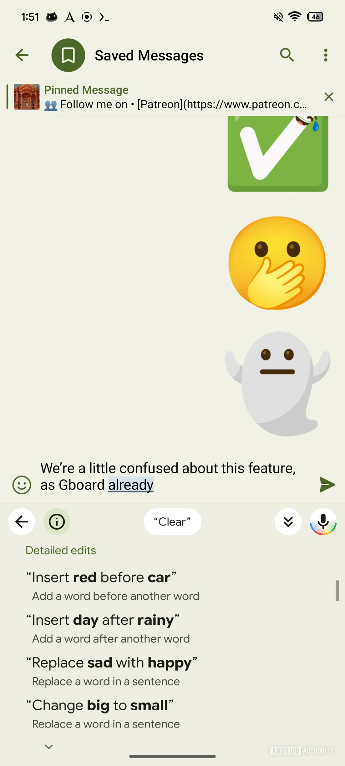 Google Gboard Digiting Smartedit com AI