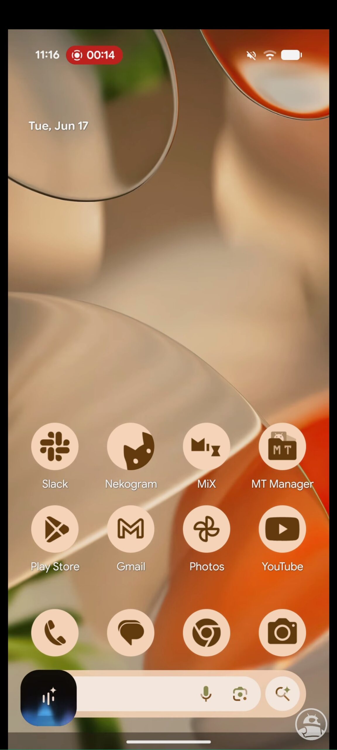 Widget flutuante de Gêmeos Live