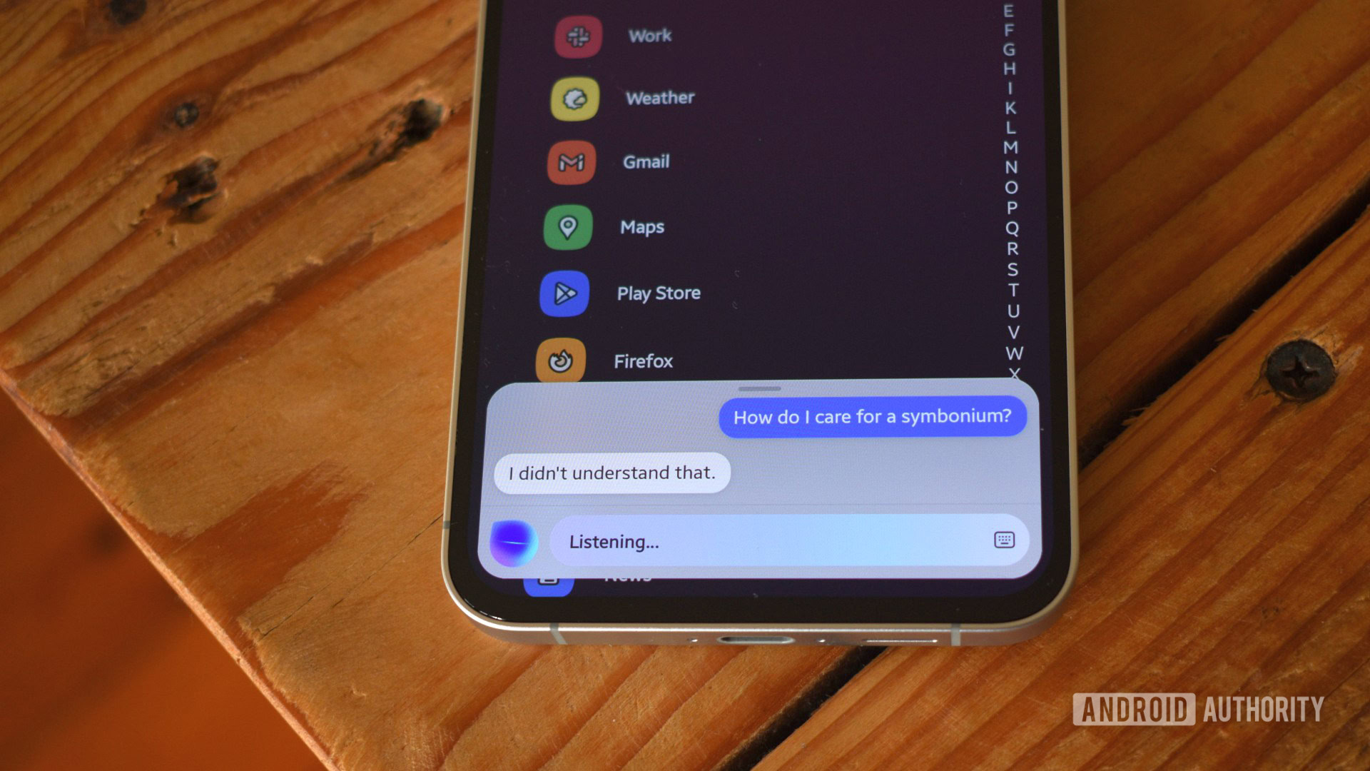 Samsung Bixby mal -entendido 1