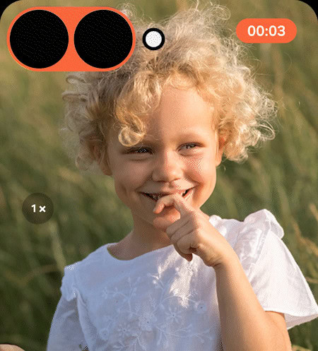 Gravação de vídeo Efeito da tela da capa no Galaxy Z Fold 7
