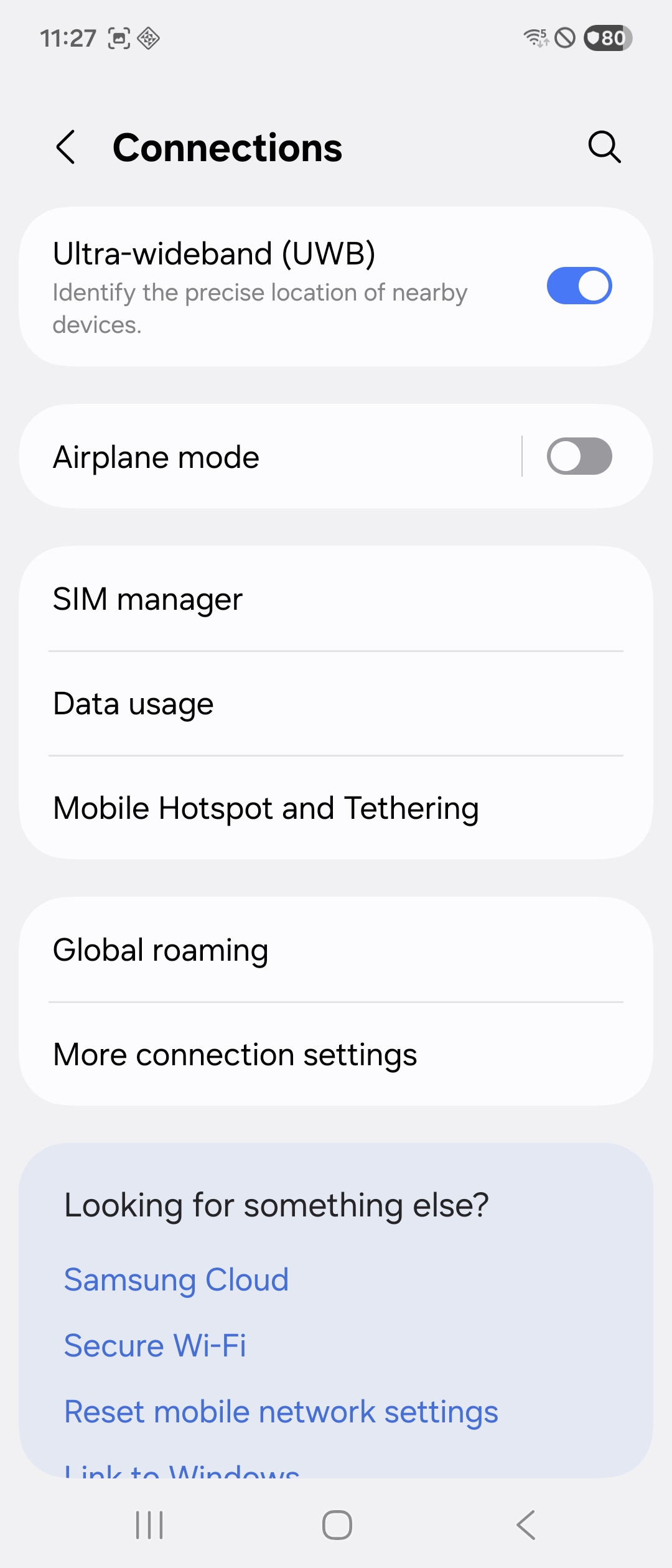Alternação de banda larga Ultra no coreano Galaxy Z Flip 7