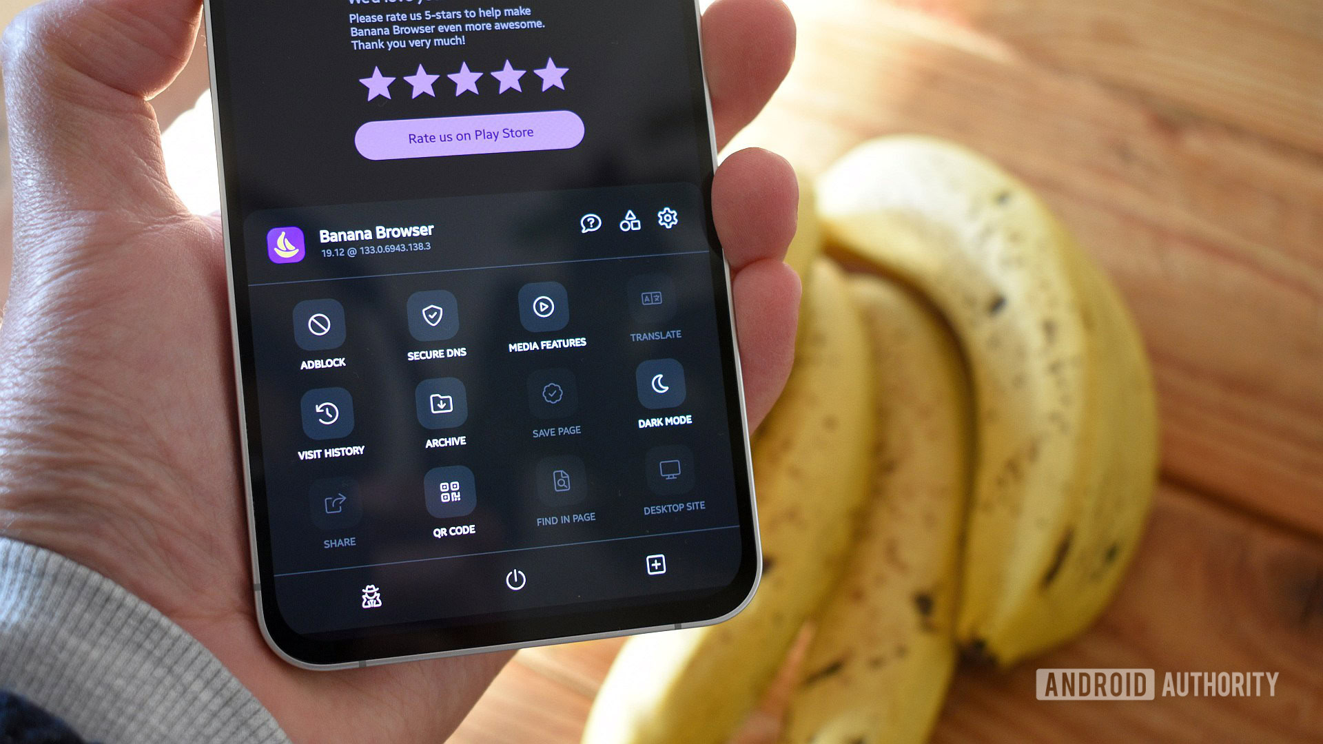 Navegador de banana Android 5 Navegador de banana Android 5