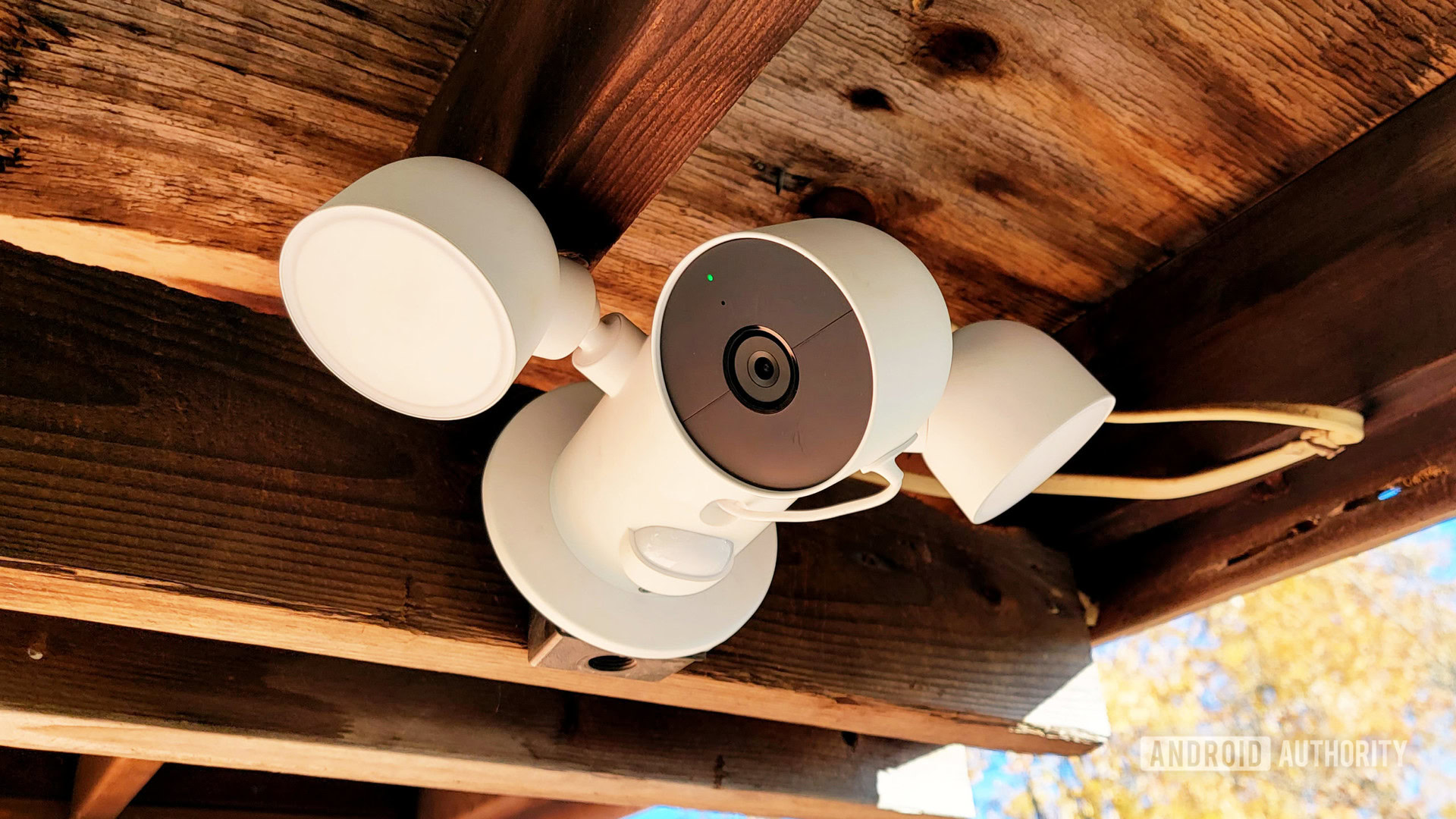 Google Nest Cam com heroína do holofote Google Nest Cam com heroína do holofote