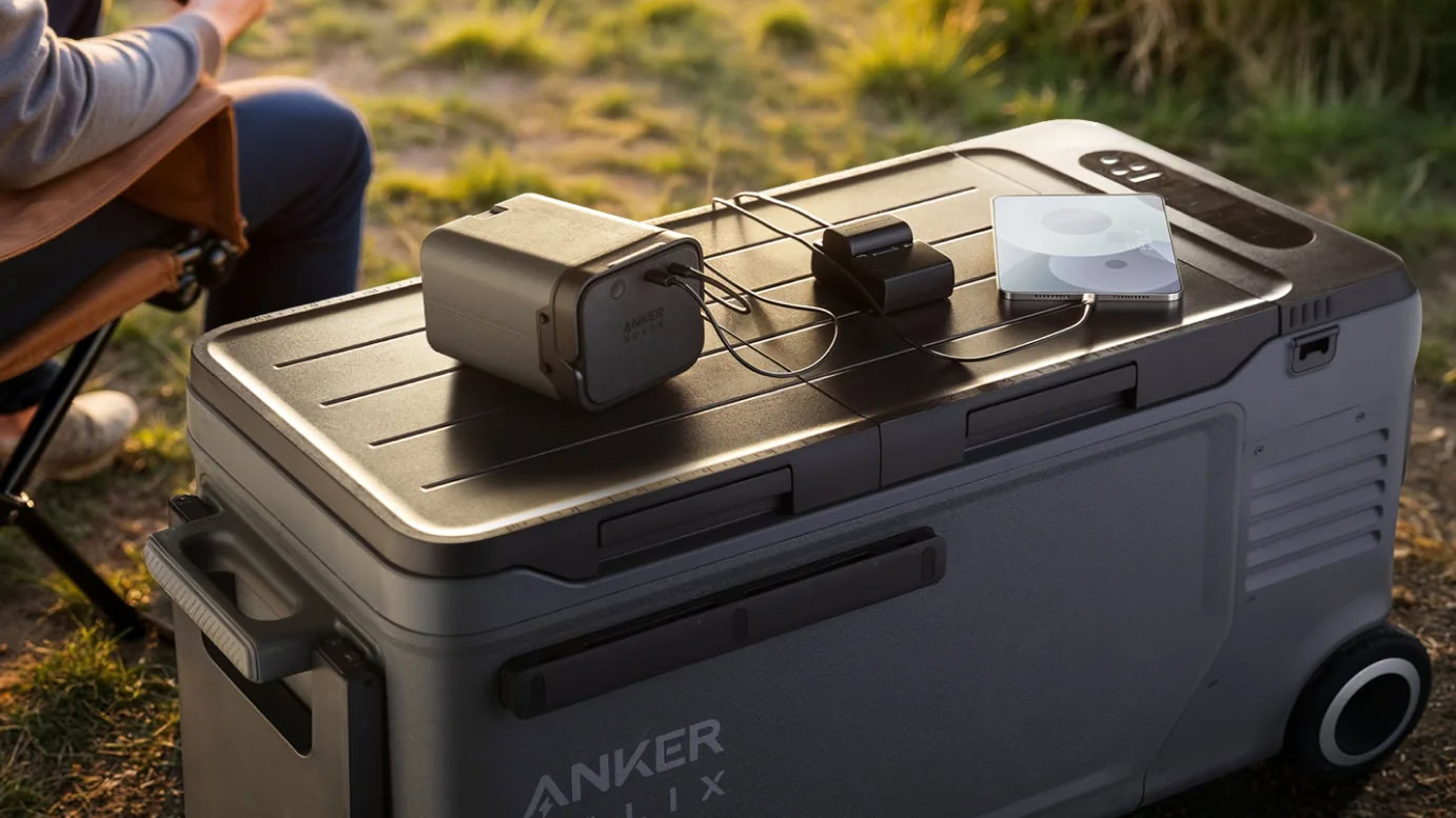 Economize US $ 300 no Anker Solix Everfrost 2 58L Electric Cooler com dispositivos de carregamento de bateria