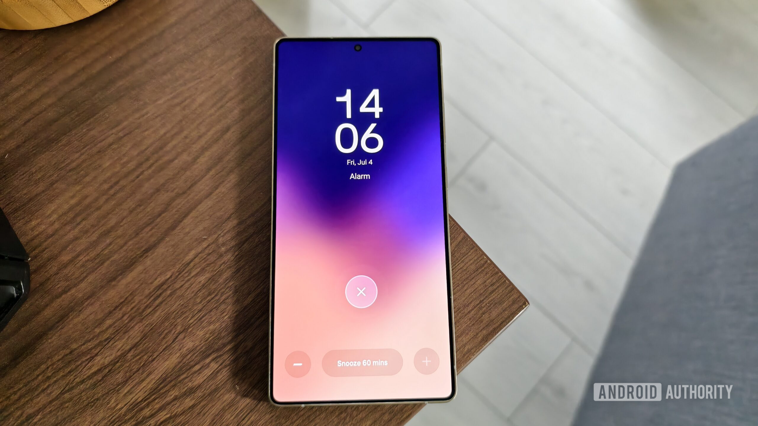Samsung despertador tocando