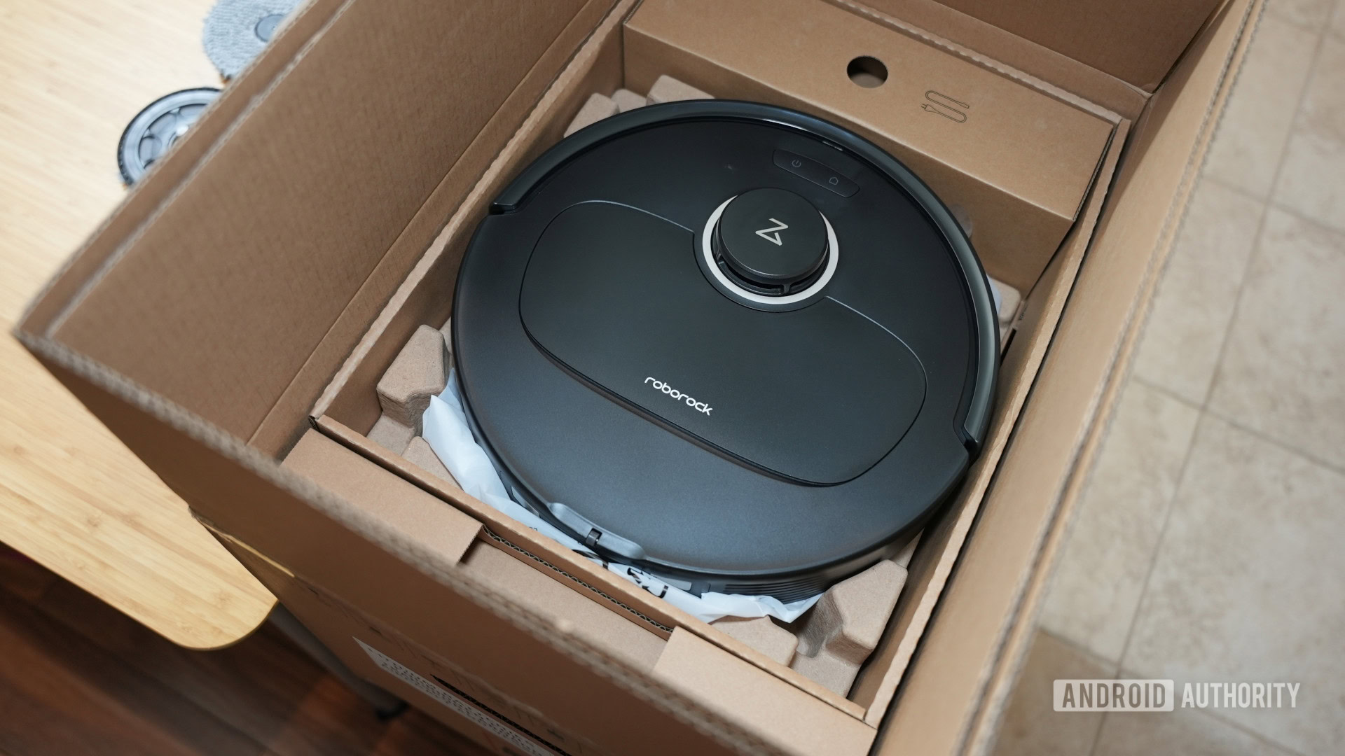 Roborock Qrevo S5V Caixa aberta Roborock Qrevo S5V Caixa aberta