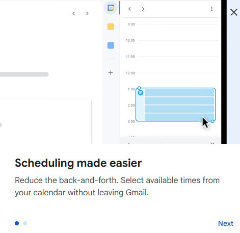 Reserva de compromisso do Gmail 1