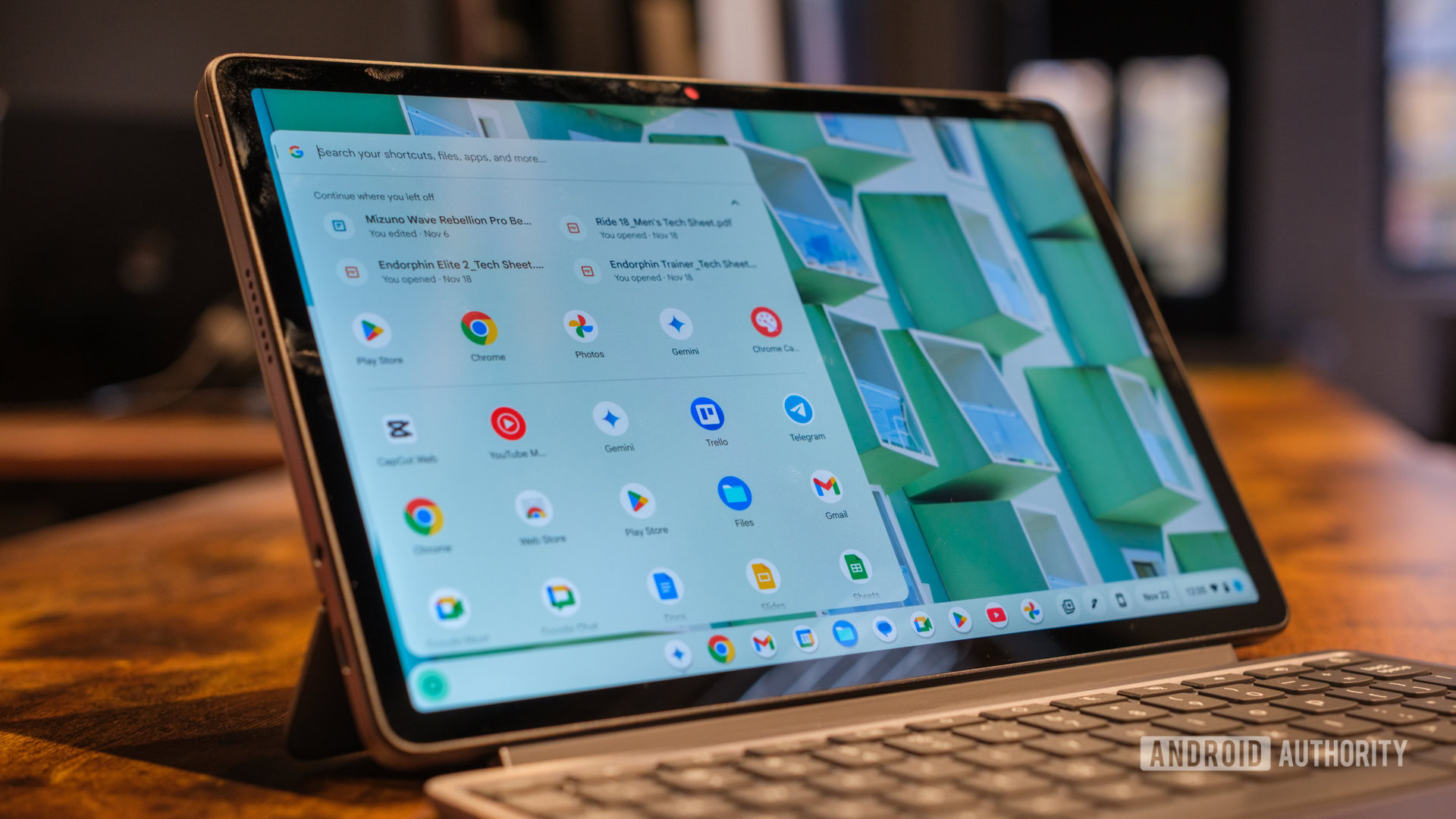 Lenovo Chromebook Duet Gen 9 Menu aberto Lenovo Chromebook Duet Gen 9 Menu aberto