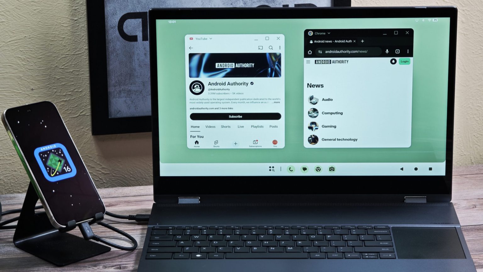 O modo de desktop do Android recebe um atalho útil para fixar seus aplicativos favoritos na barra de tarefas