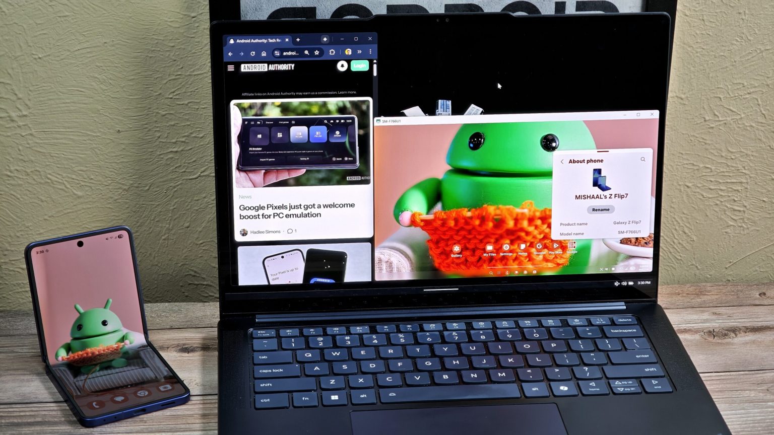 Uma interface do usuário 8 permite que você use o Samsung Dex no seu PC novamente, mas há um problema
