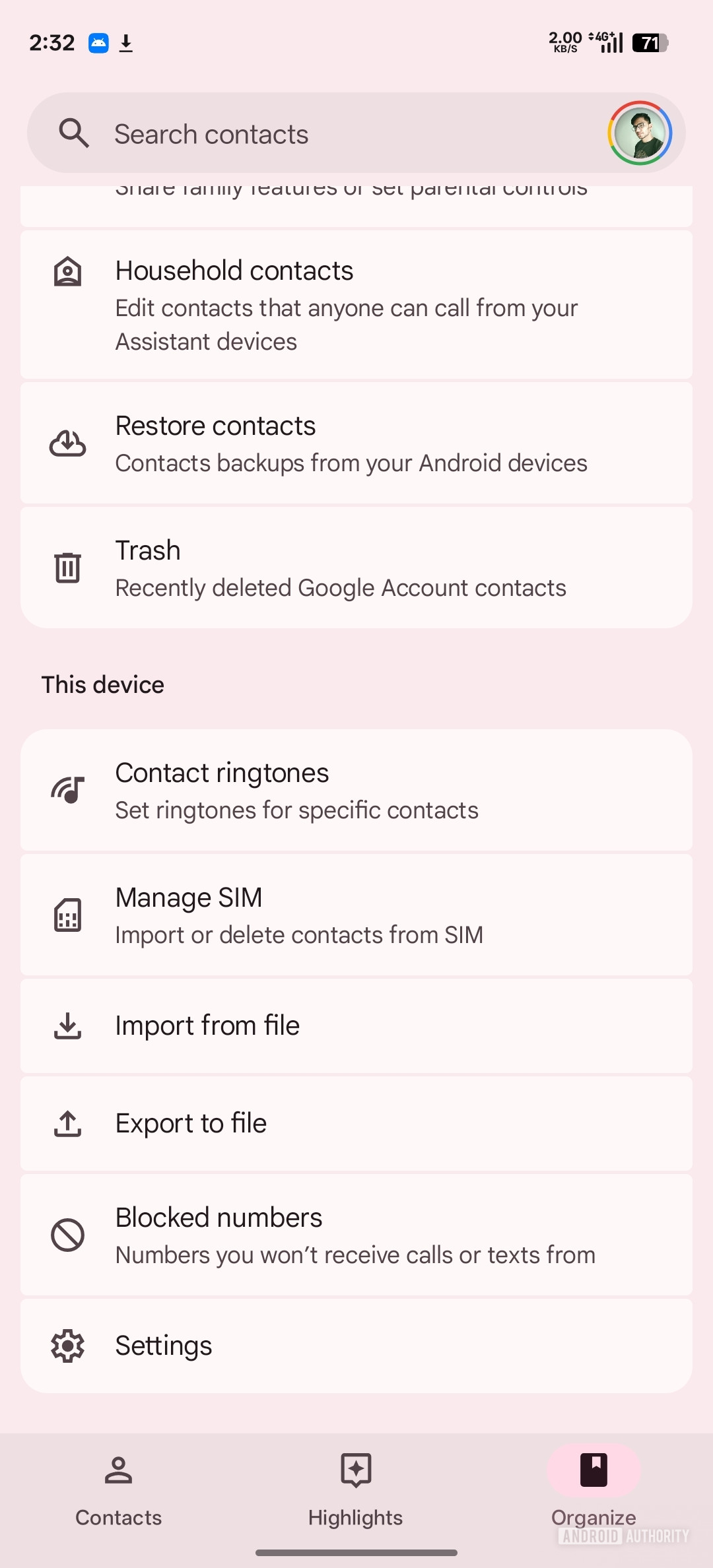 Google contatos novos com material 3 expressivo (4)