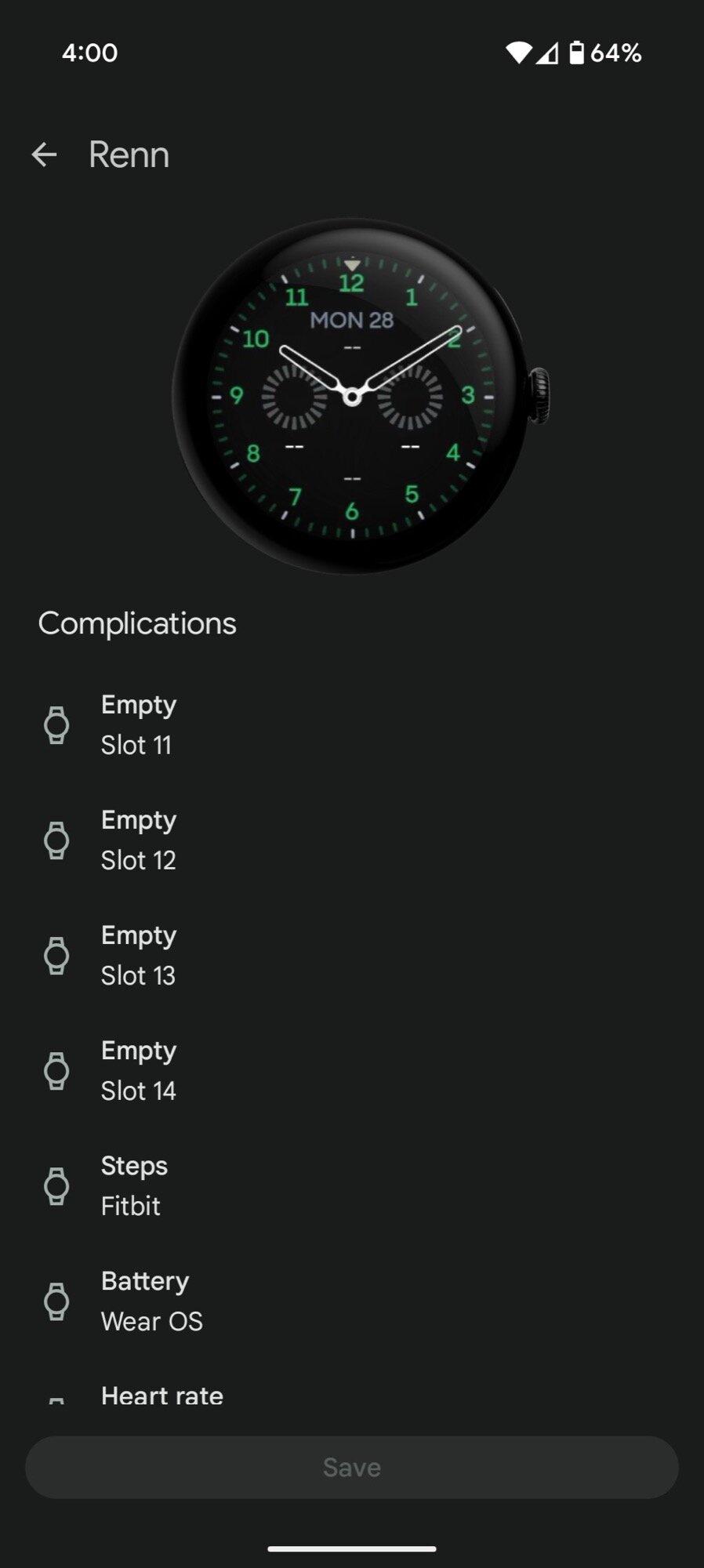 Renn Assista Face no App Options 2