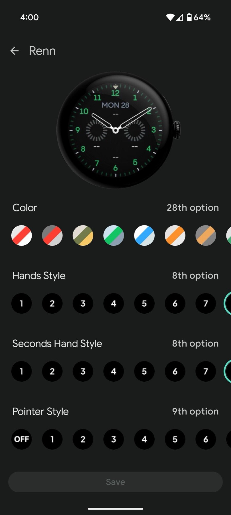 Renn Assista Face no App Options 1