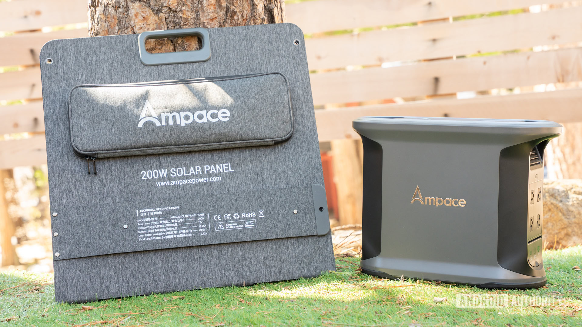 Ampace Andes 1500 Central elétrica e painel solar dobrável