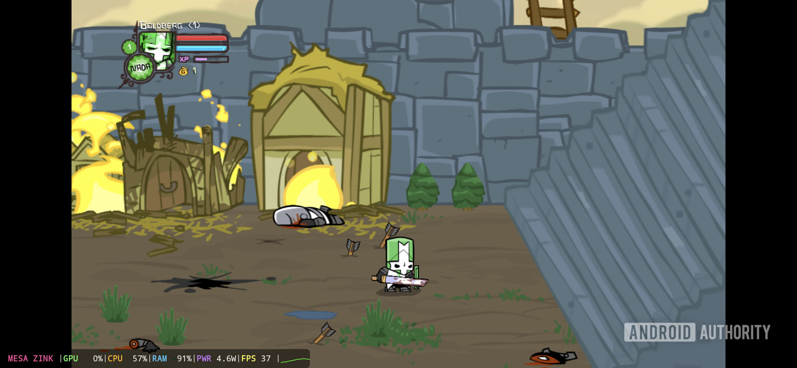 Castle Crashers no GameHub Pixel 7 Pro