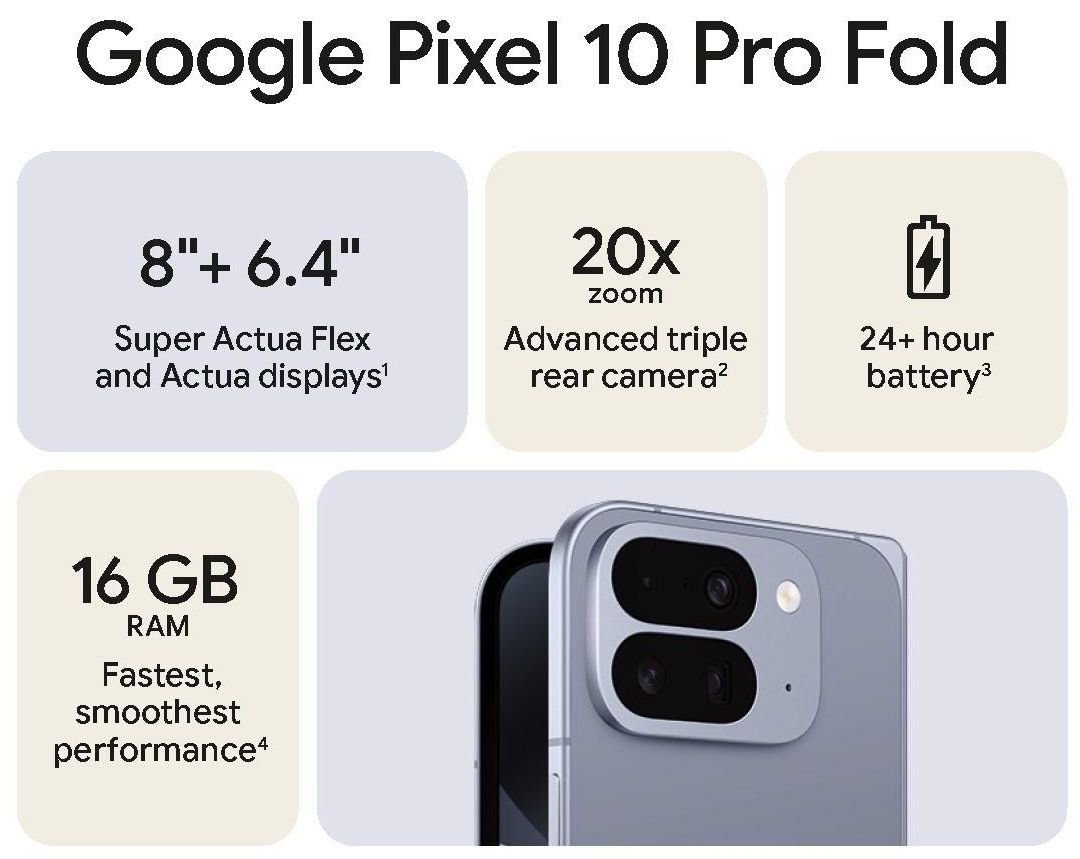 Pixel 10 Pro Fold Spec Leak