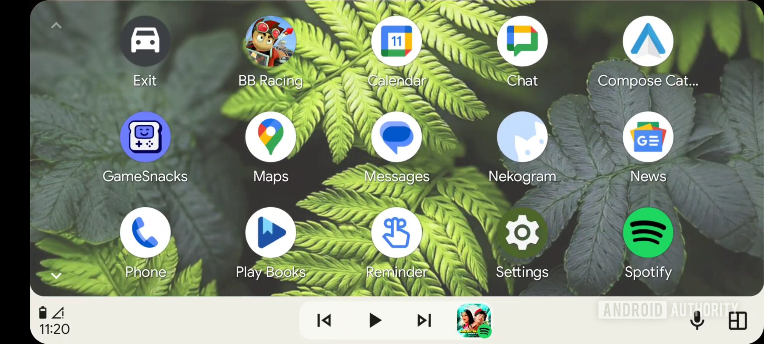 Gaveta do aplicativo Android AUTO 2