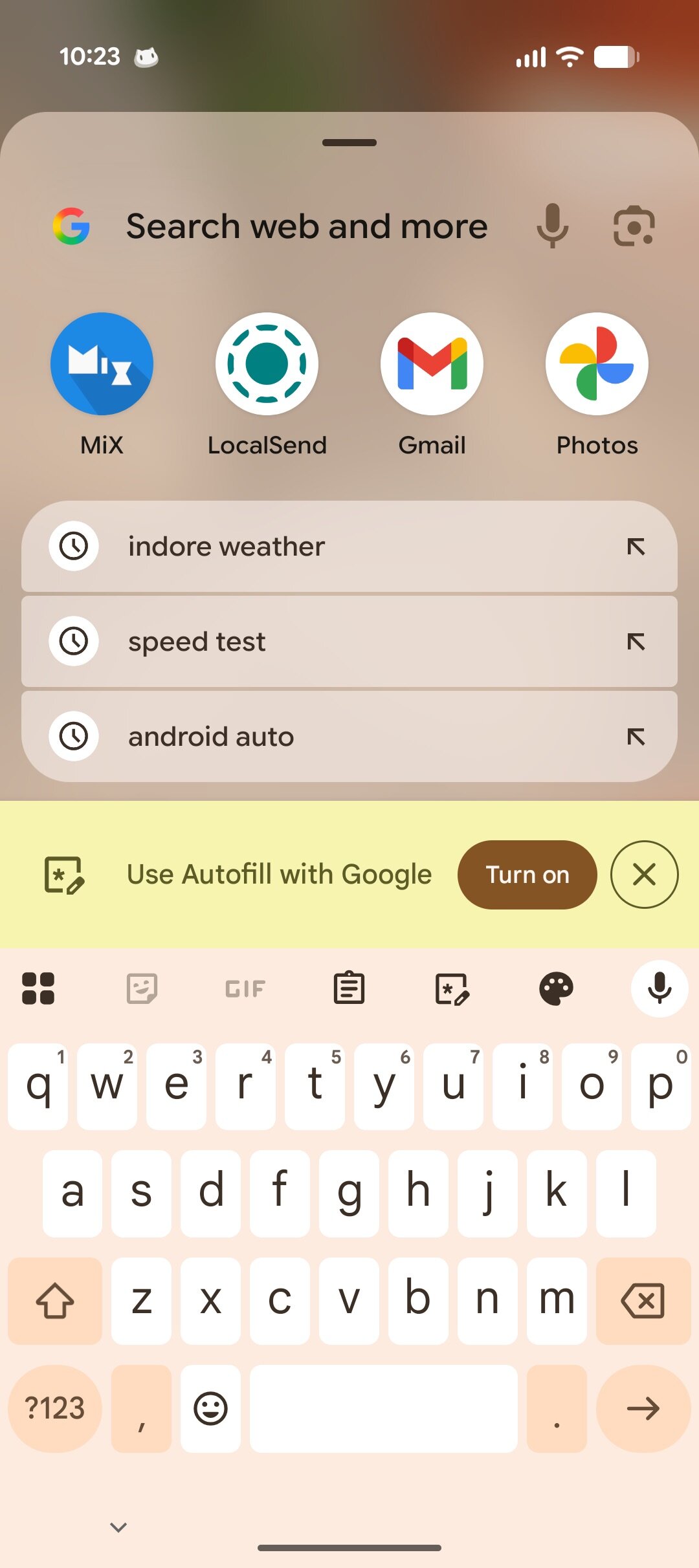 Atenda automática Gboard 3