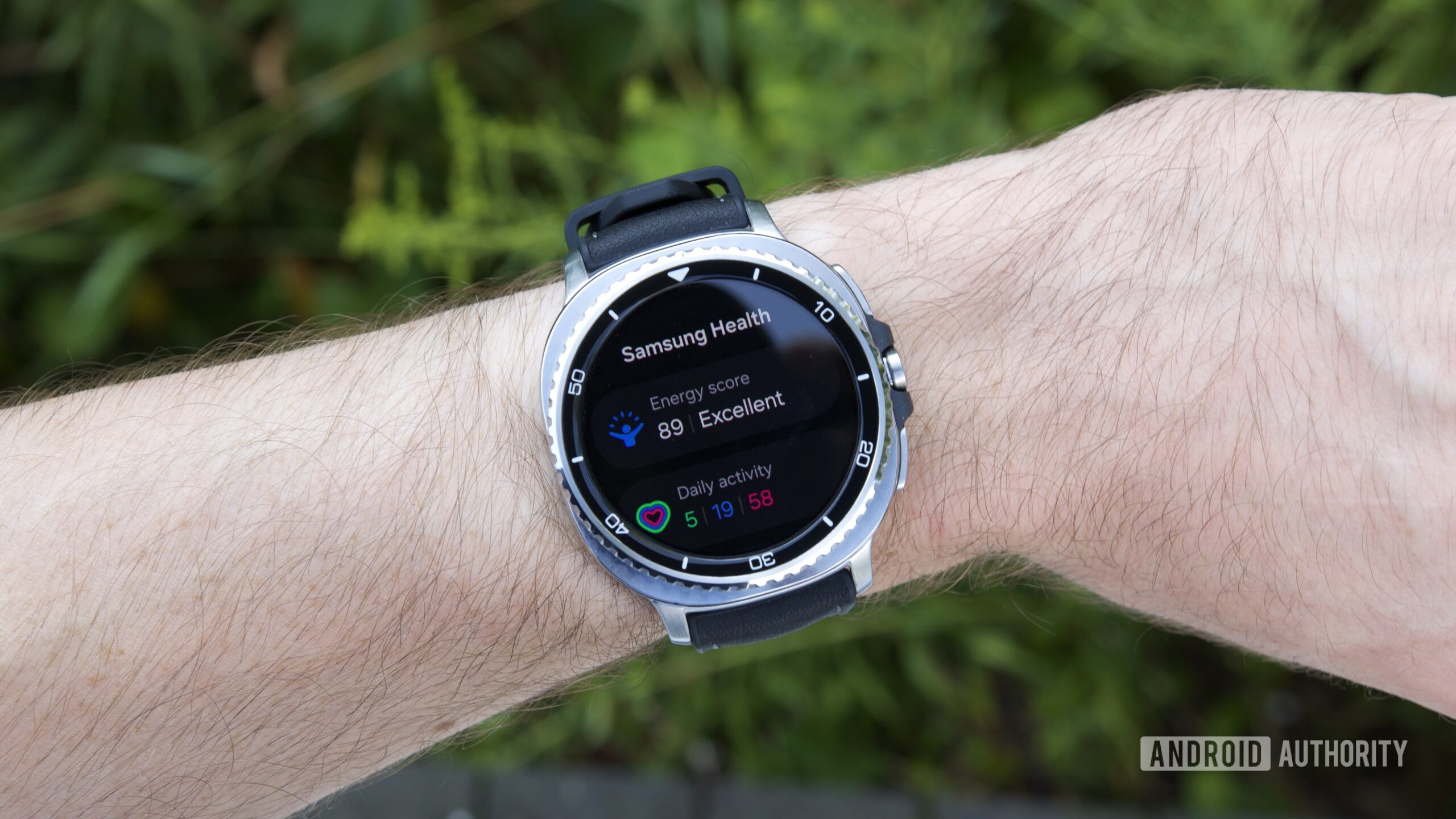 Aplicativo Samsung Health em execução no Galaxy Watch 8 Classic.